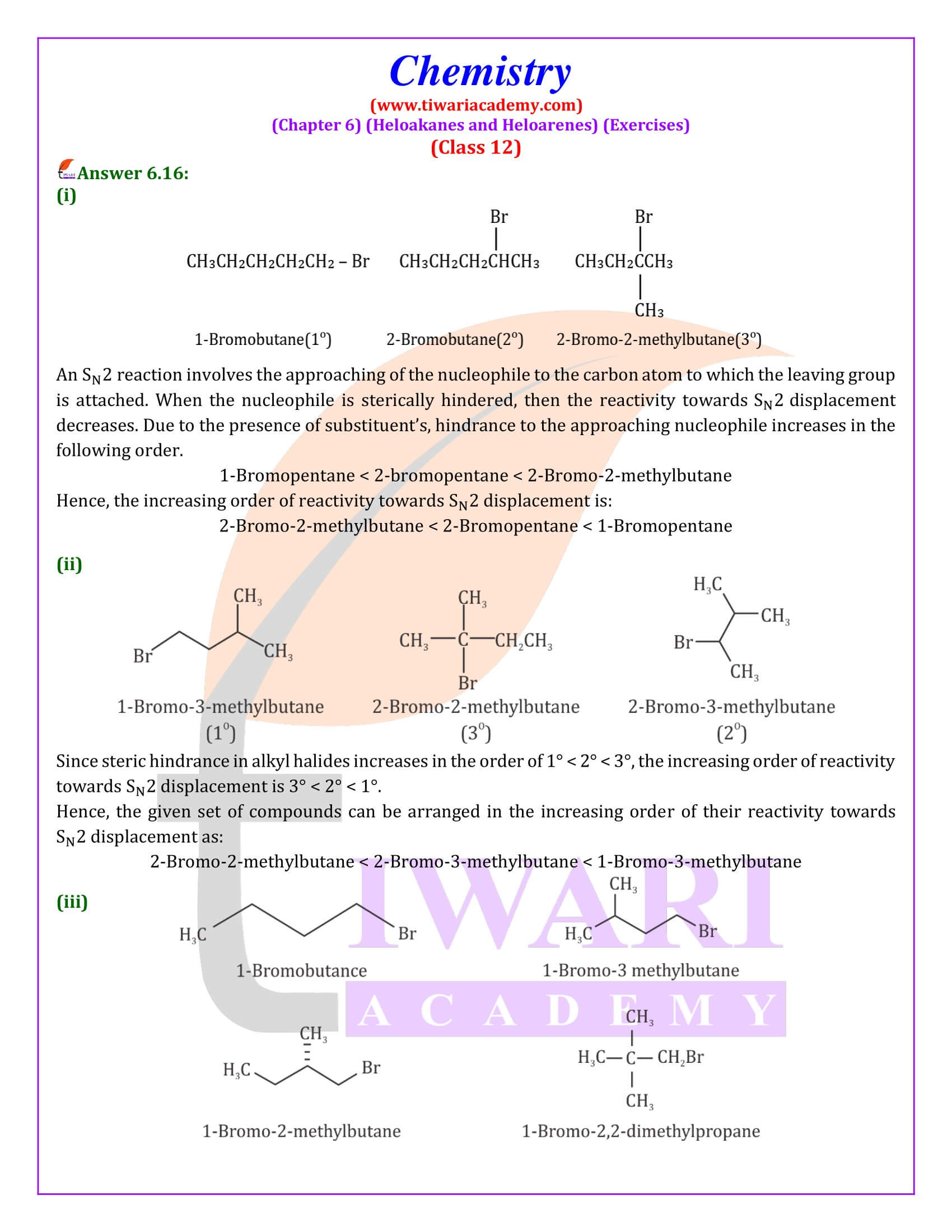 NCERT Class 12 Chemistry Chapter 6 Numericals