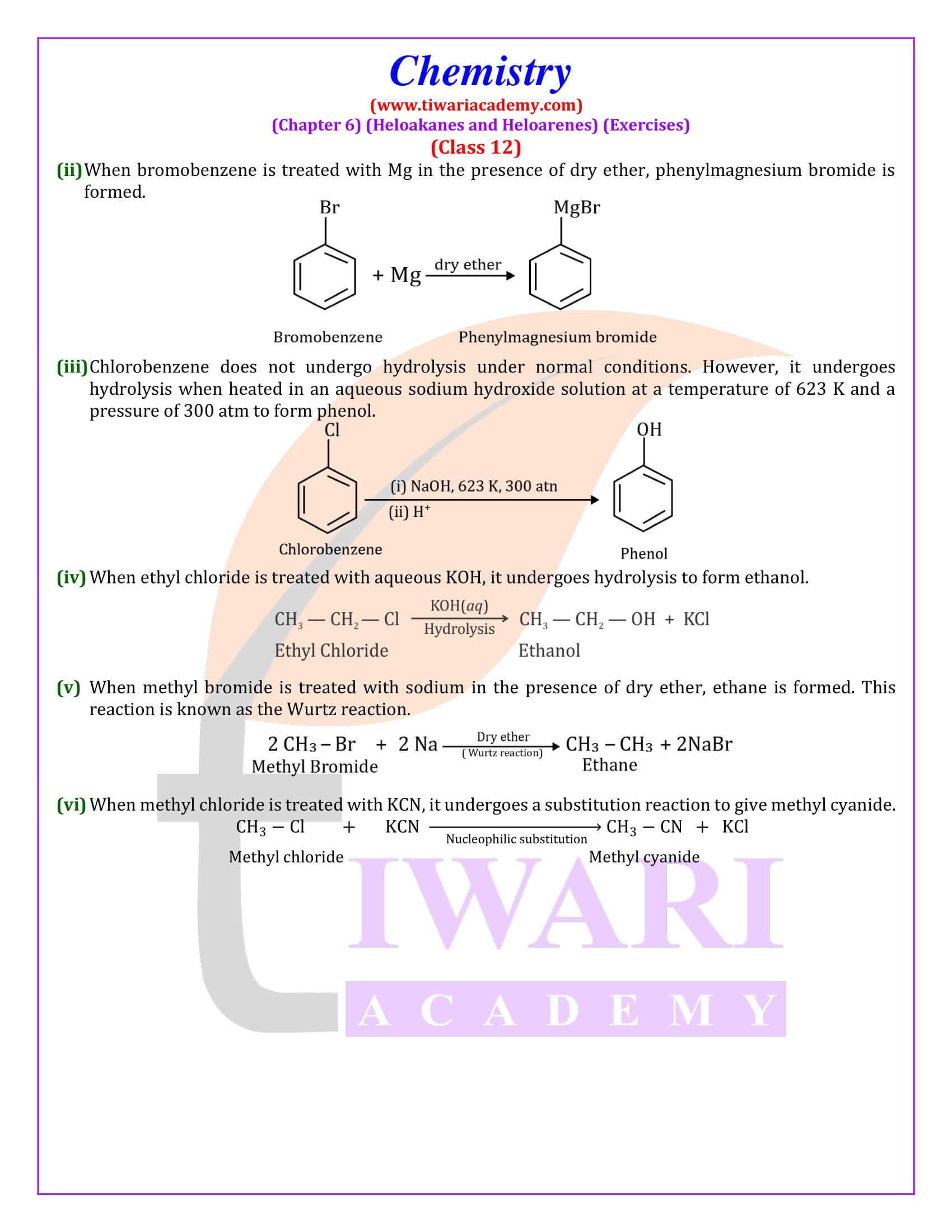 Class 12 Chemistry Chapter 6 guide