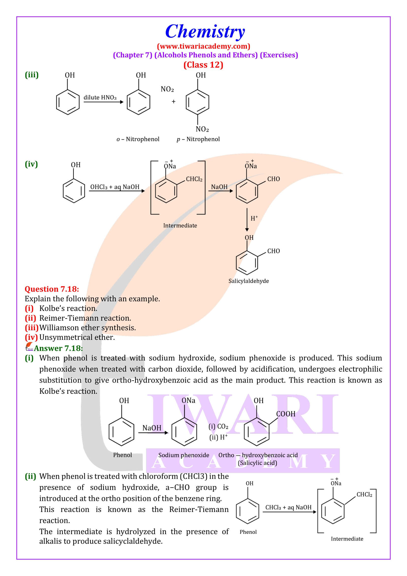 NCERT Solutions for Class 12 Chemistry Chapter 7 free to use