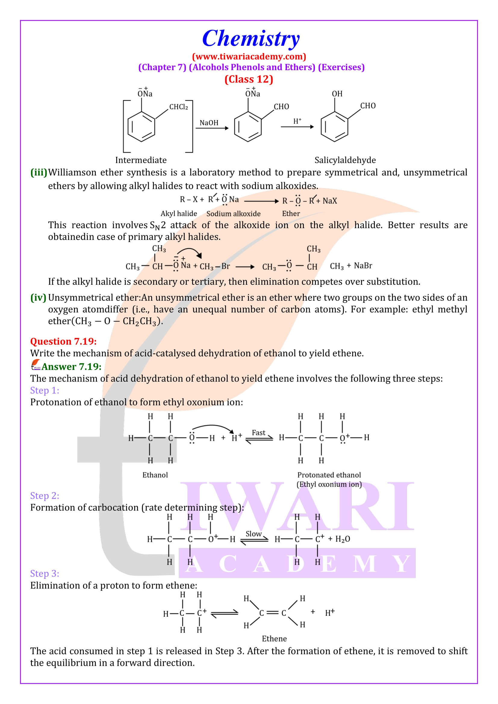 Class 12 Chemistry Chapter 7