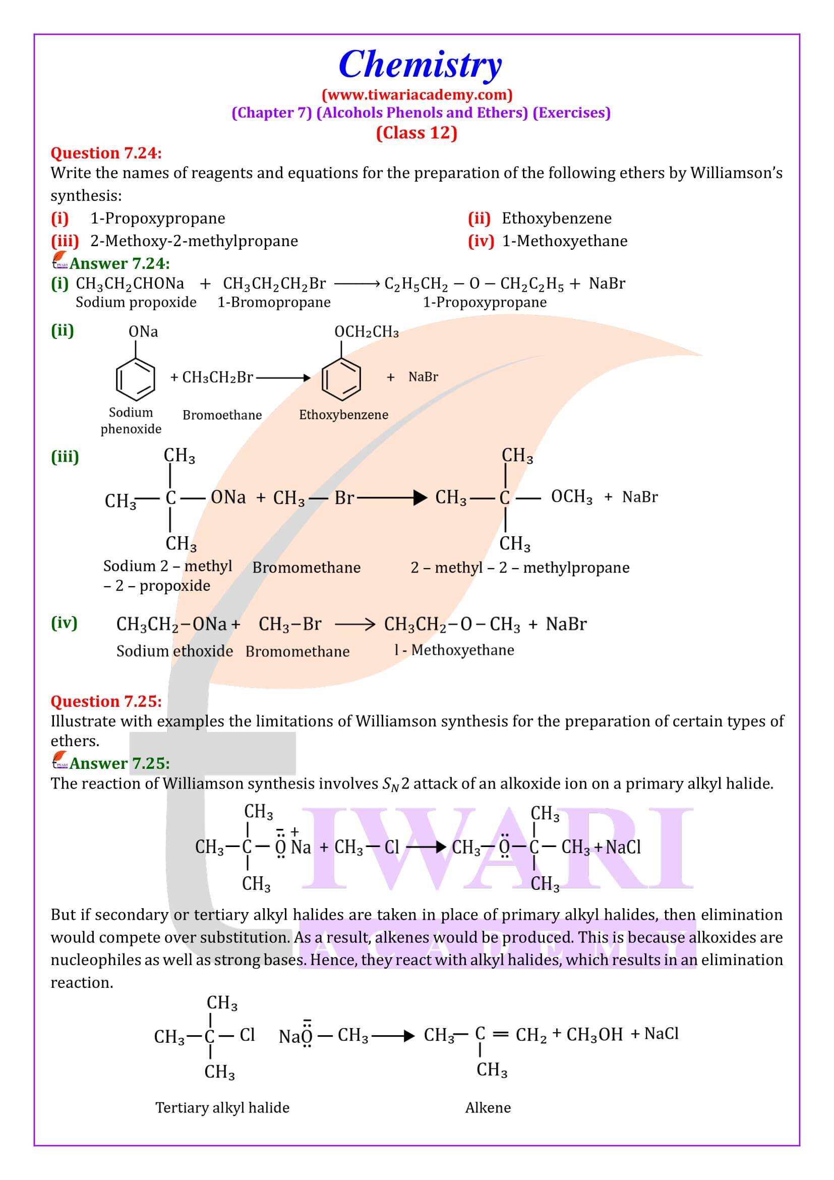 Class 12 Chemistry Chapter 7 Solution in English