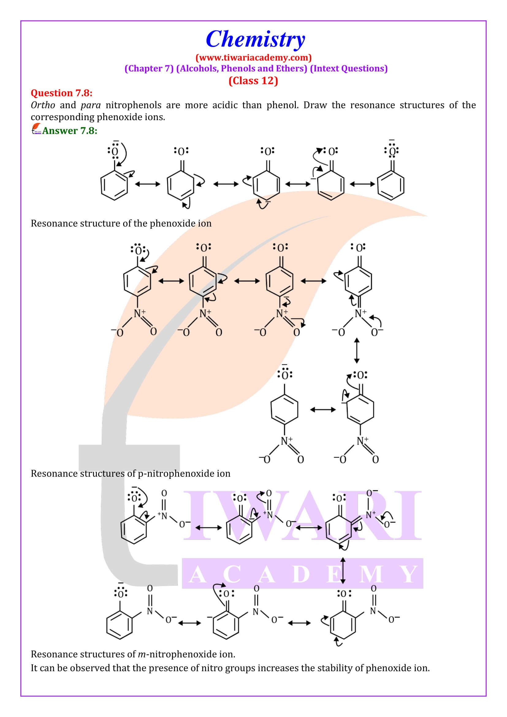 Class 12 Chemistry Chapter 7 Intext Answers