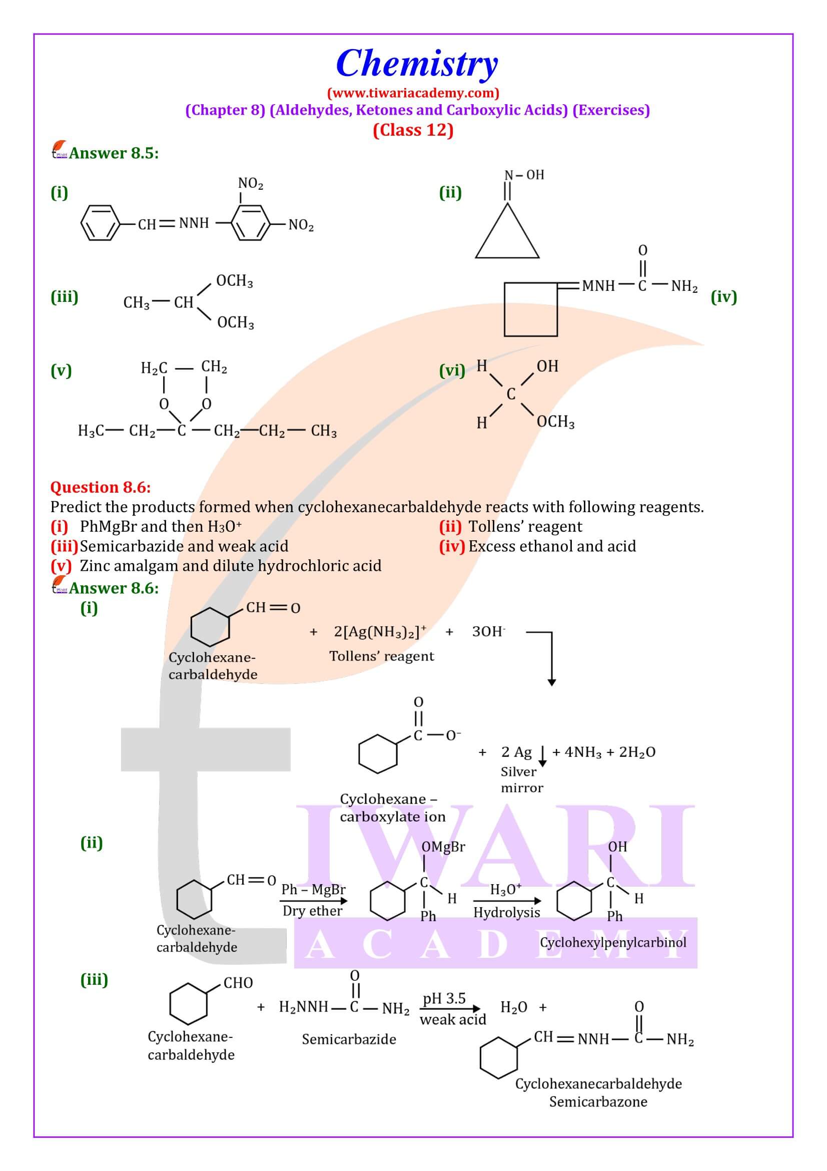 NCERT Class 12 Chemistry Chapter 8