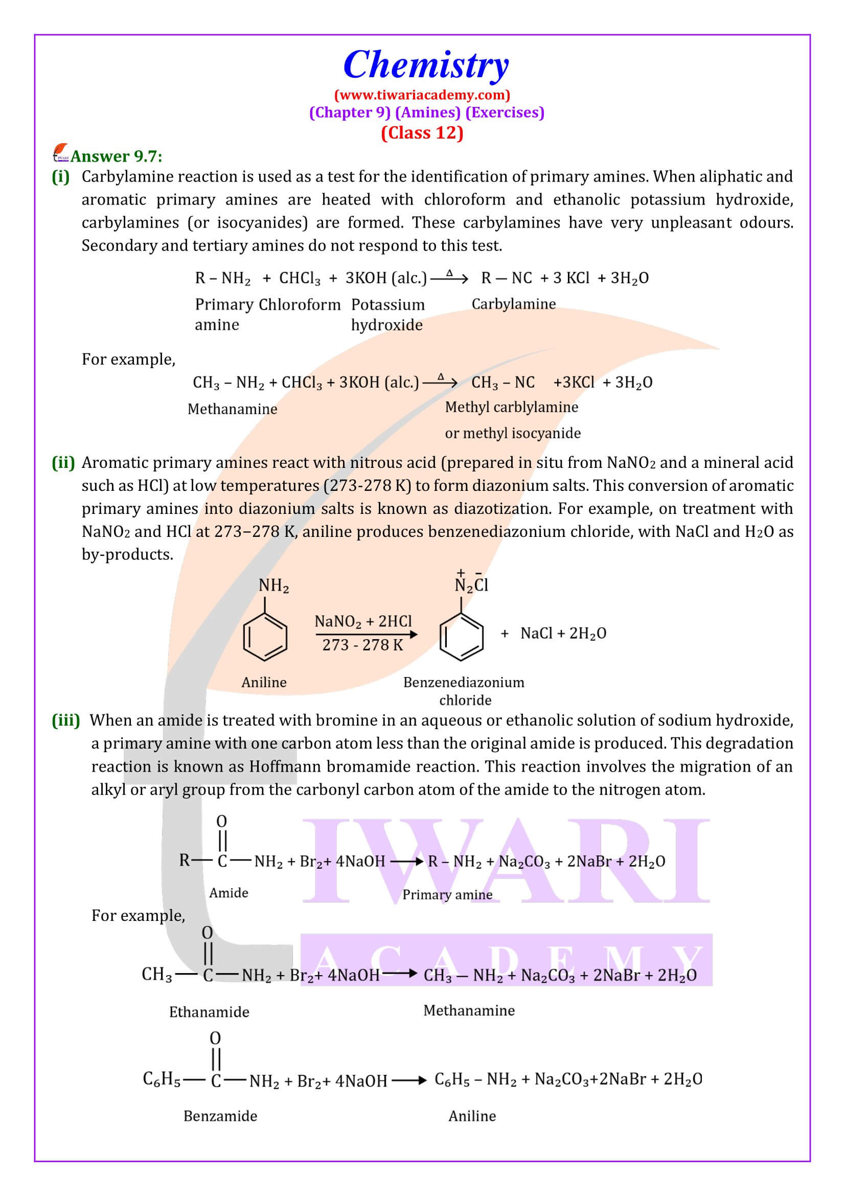 NCERT Class 12 Chemistry Chapter 9