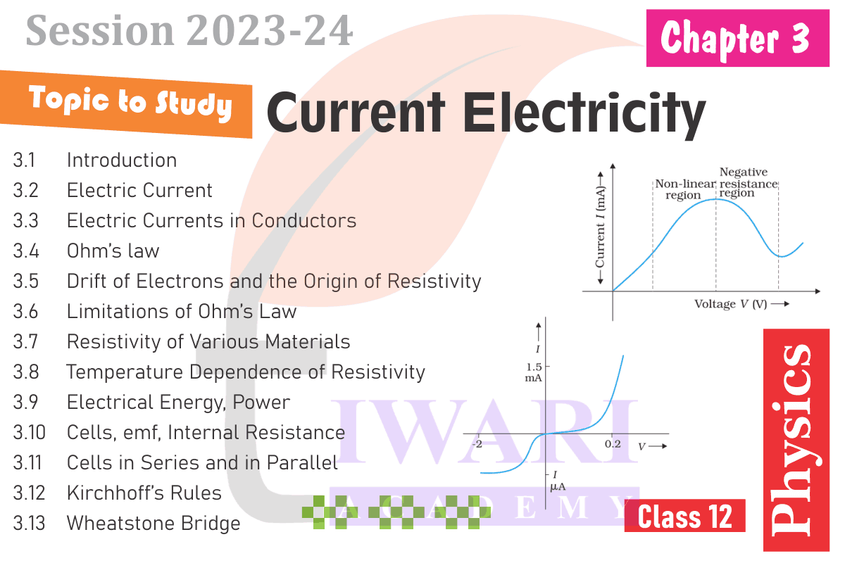 Class 12 Physics Chapter 3 Current Electricity