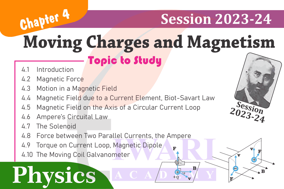 Class 12 Physics Chapter 4 Moving Charges and Magnetism