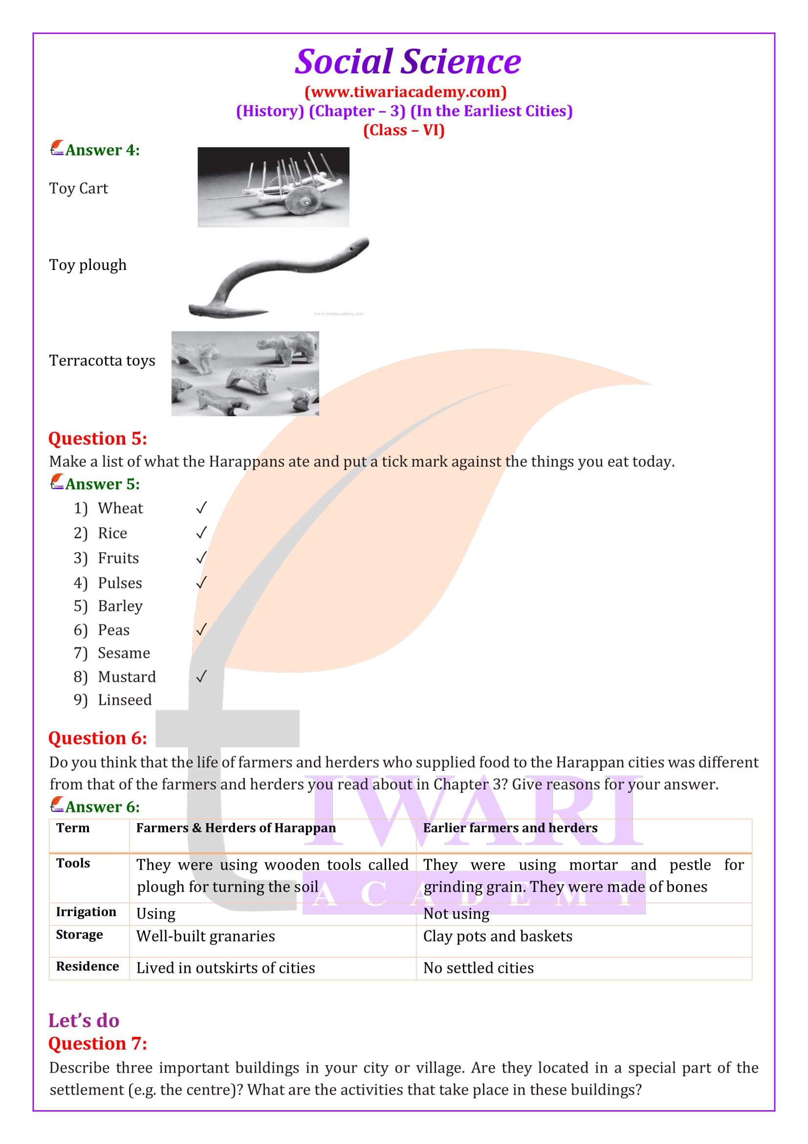 Class 6 History Chapter 3