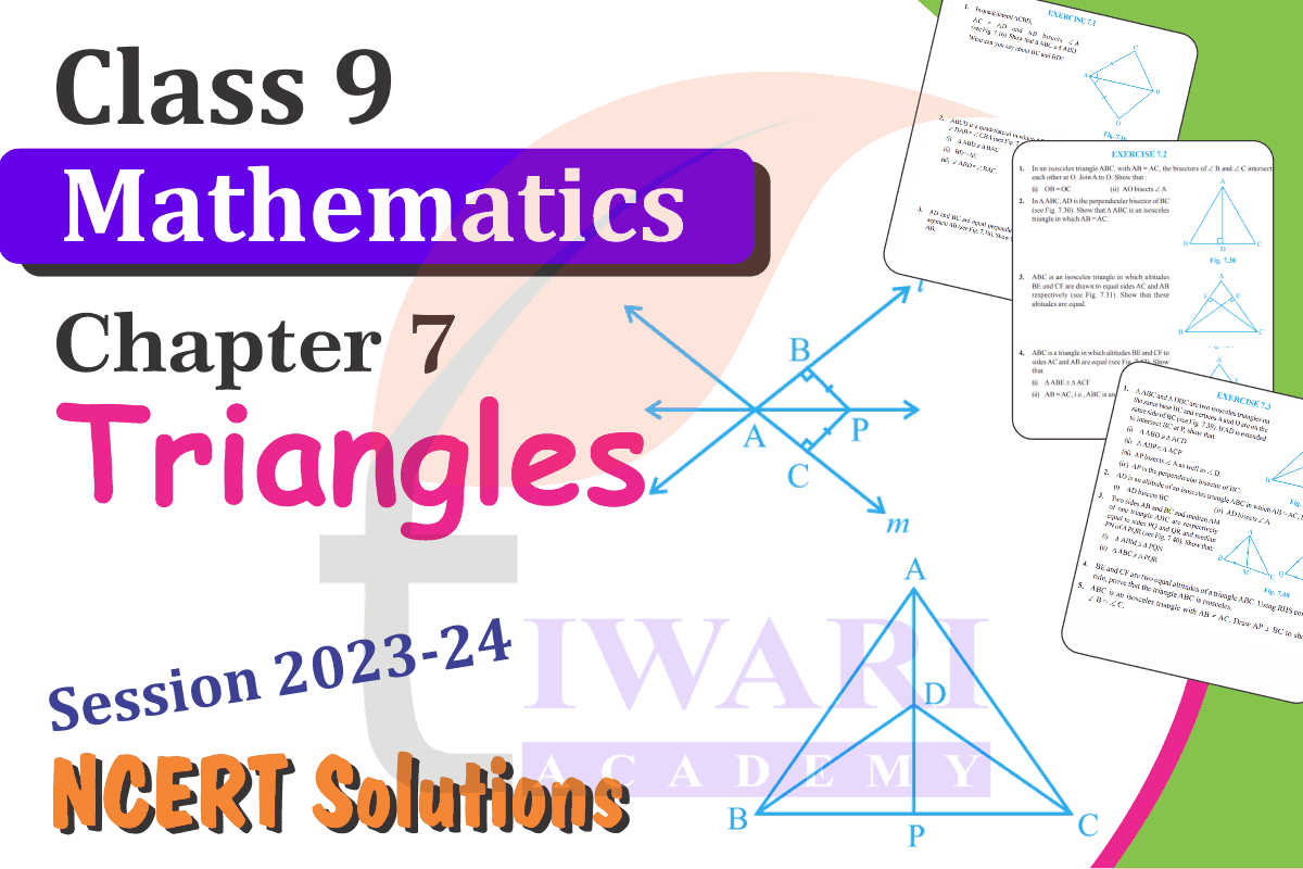 Class 9 Maths Chapter 7 Triangles