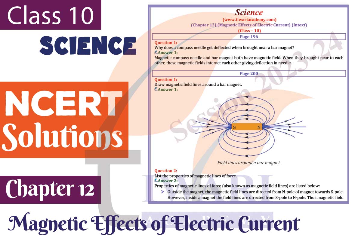 Class 10 Science Chapter 12 Magnetic Effect of Electric Current