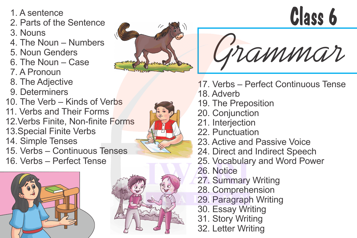 Class 6 English Grammar book
