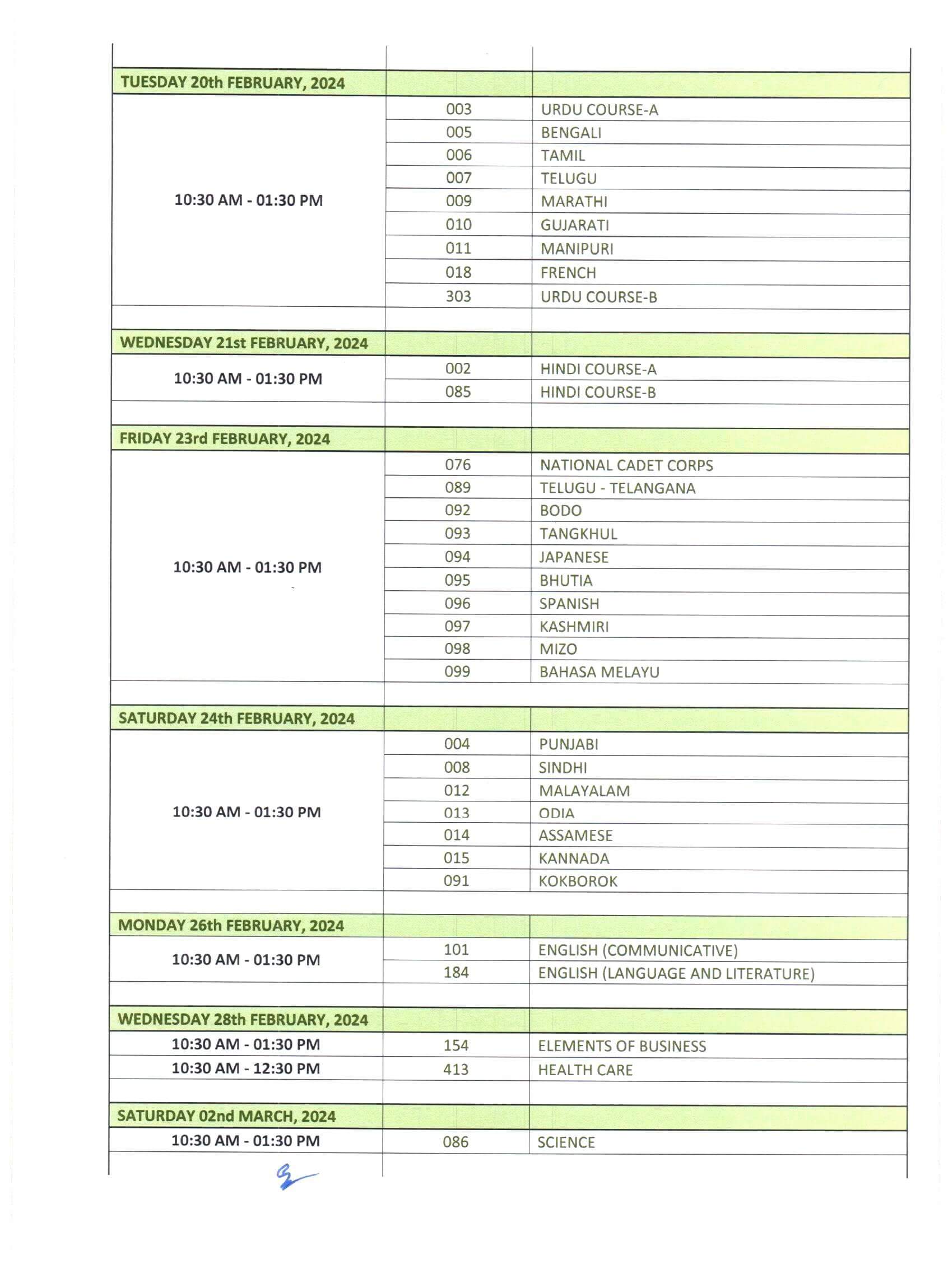 CBSE Term 2 Date sheet 2024 for Class 10 and 12 is now released.