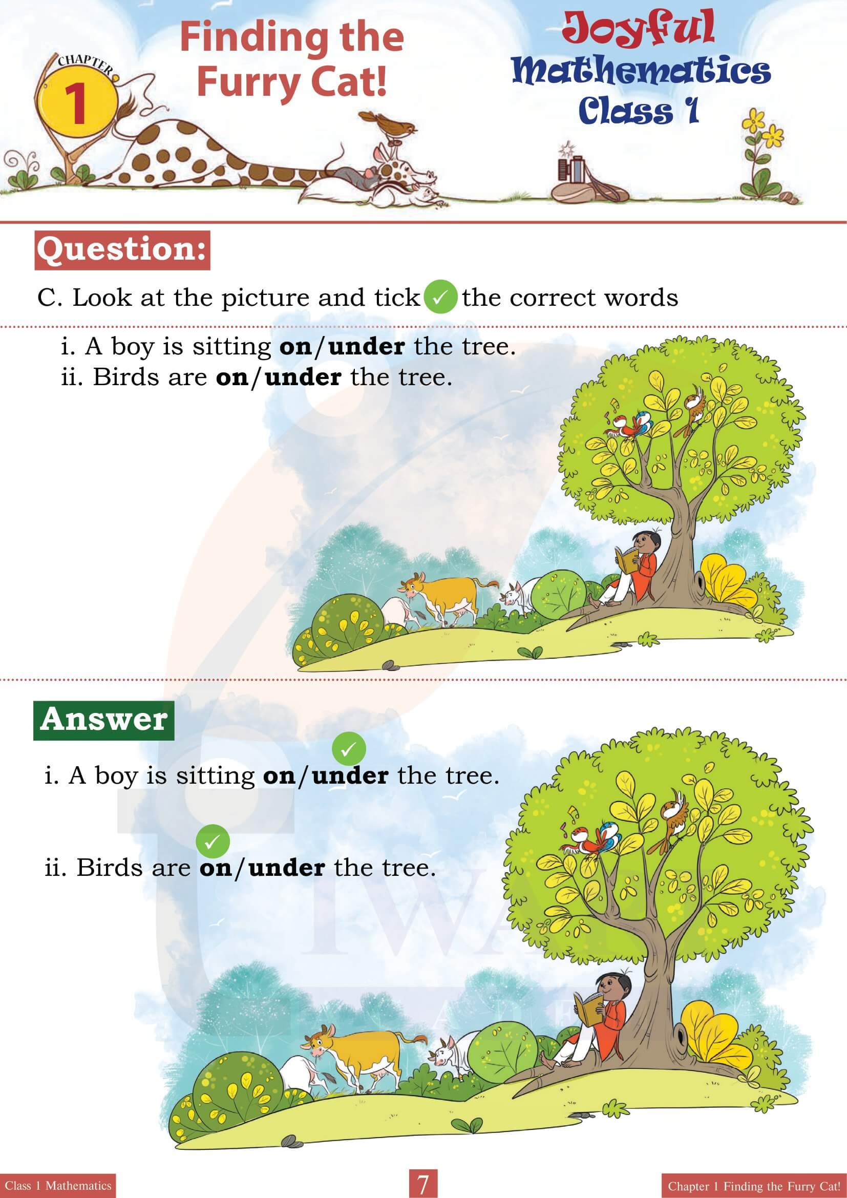 NCERT Class 1 Maths Joyful Chapter 1