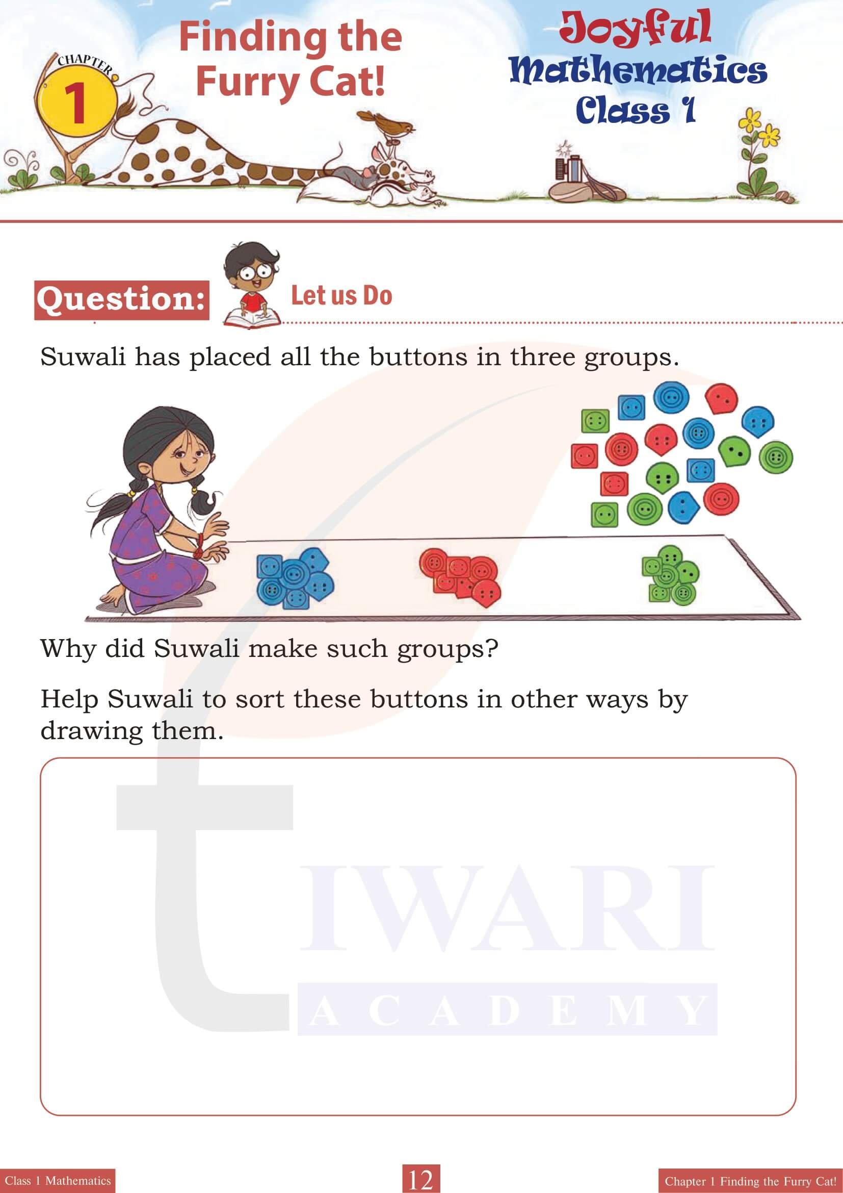 Class 1 Maths Joyful Chapter 1 Fill in the Blanks