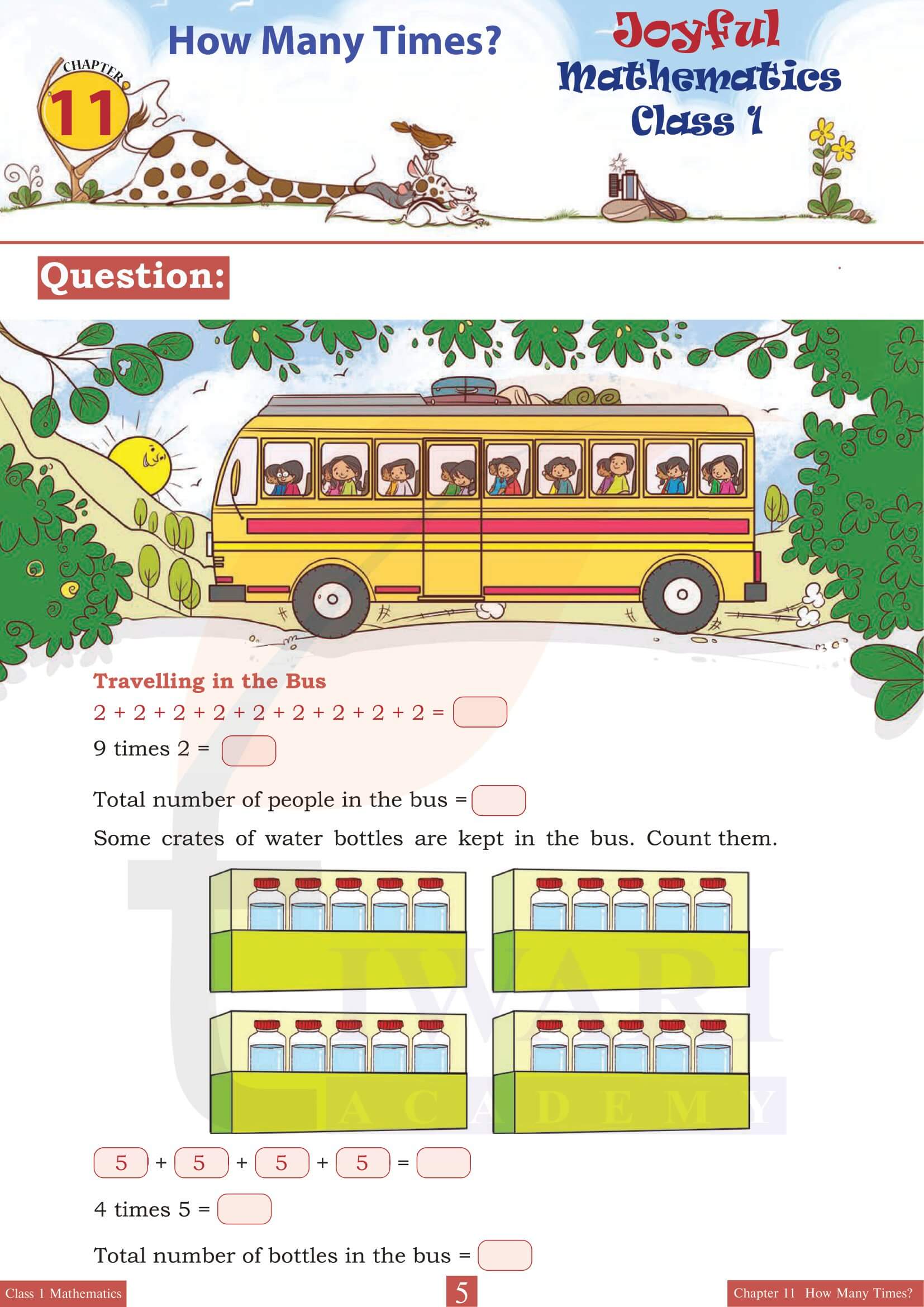 Class 1 Maths Joyful Chapter 11