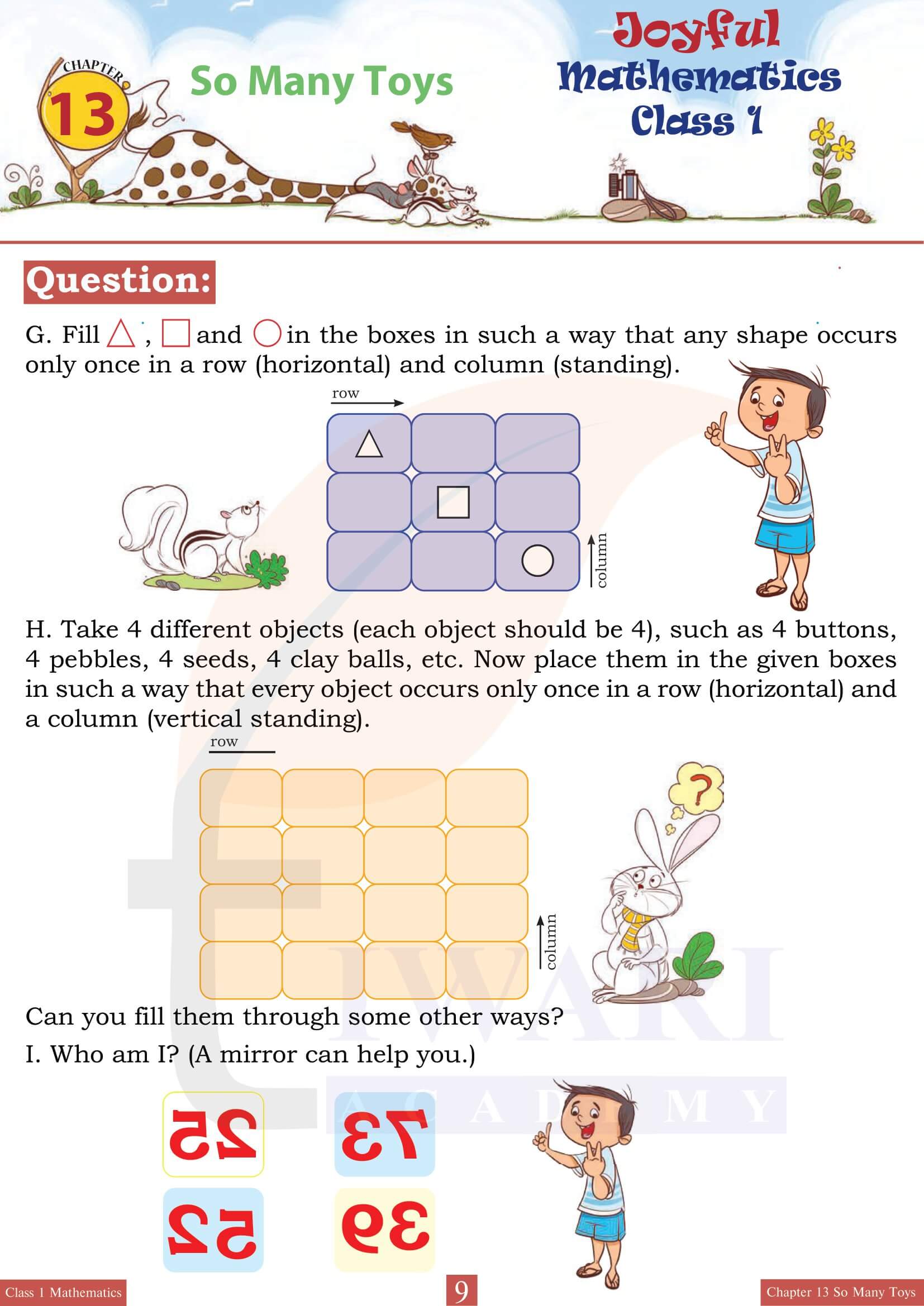 Class 1 Joyful Maths Chapter 13