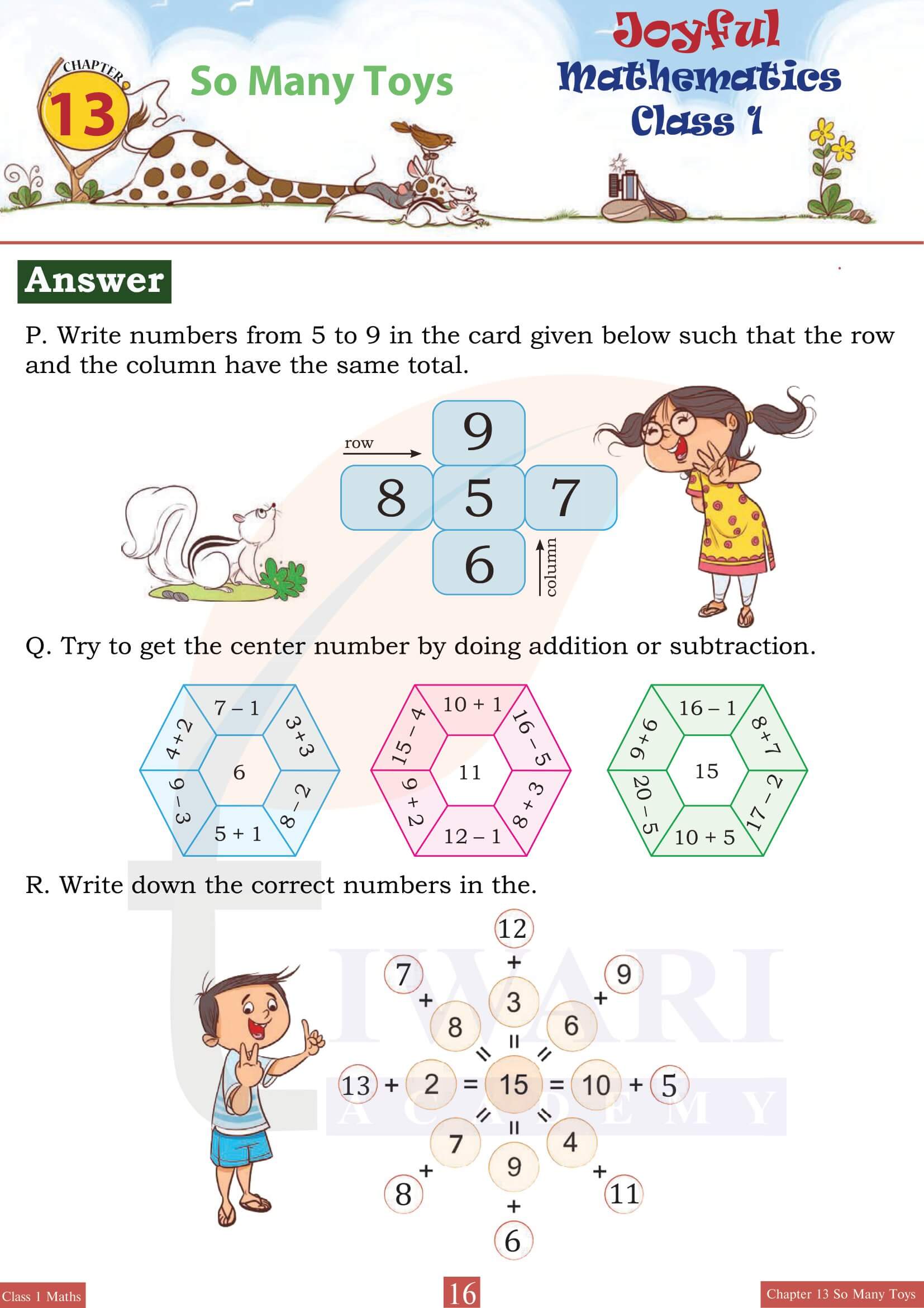 Class 1 Joyful Maths Chapter 13 Worksheet