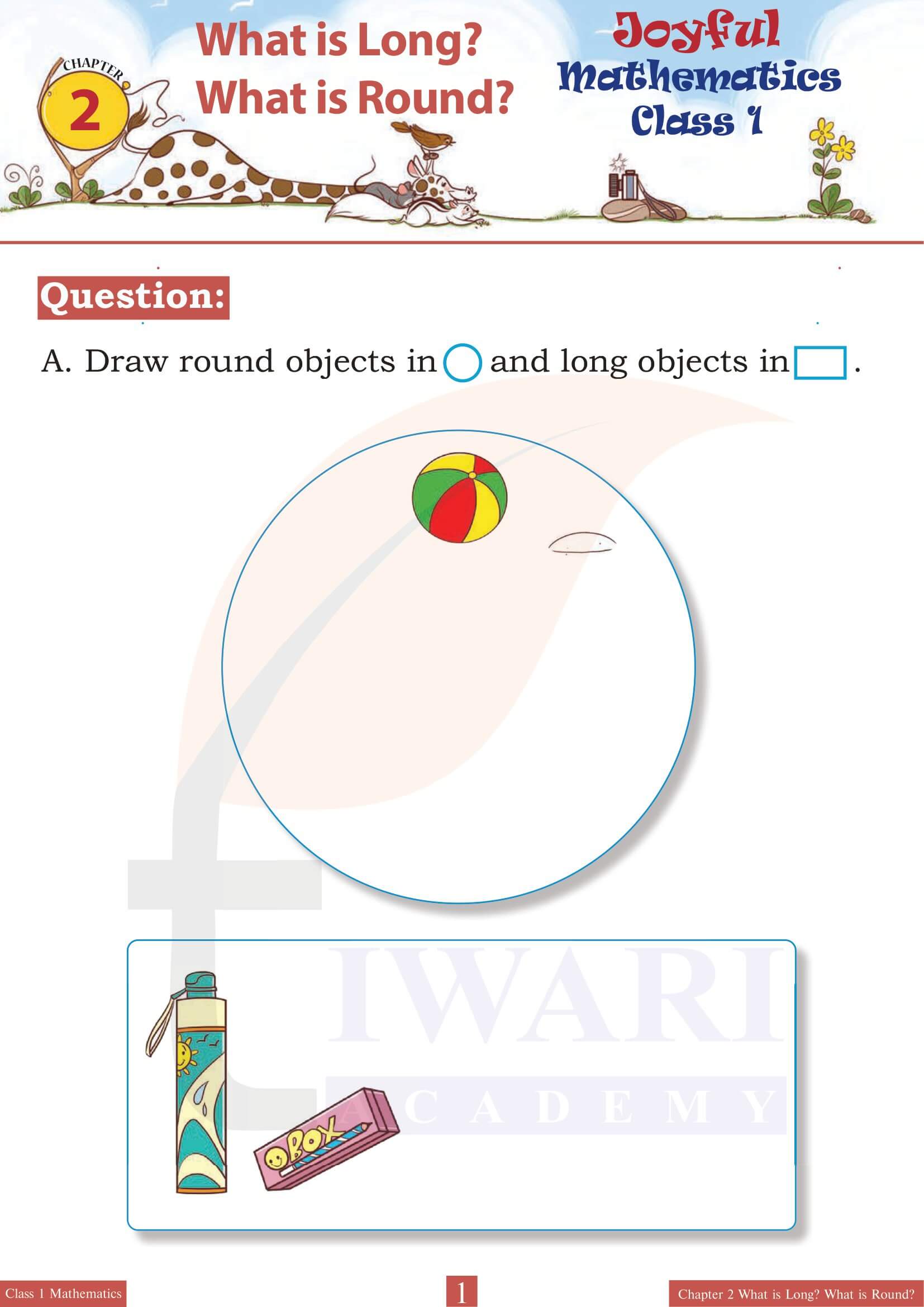 NCERT Solutions for Class 1 Maths Joyful Chapter 2 What is Long?