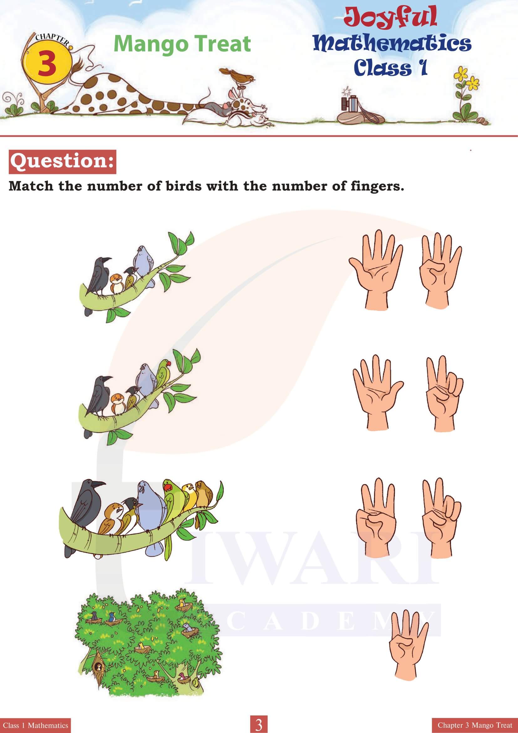 NCERT Class 1 Maths Joyful Chapter 3 Mango Treat