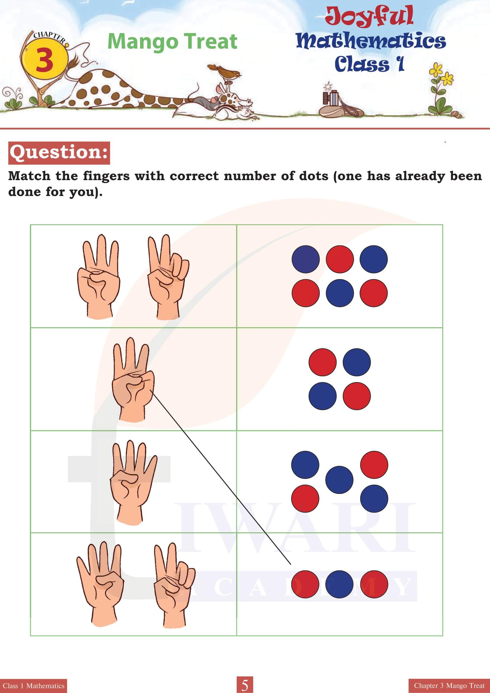 Class 1 Maths Joyful Chapter 3 Guide