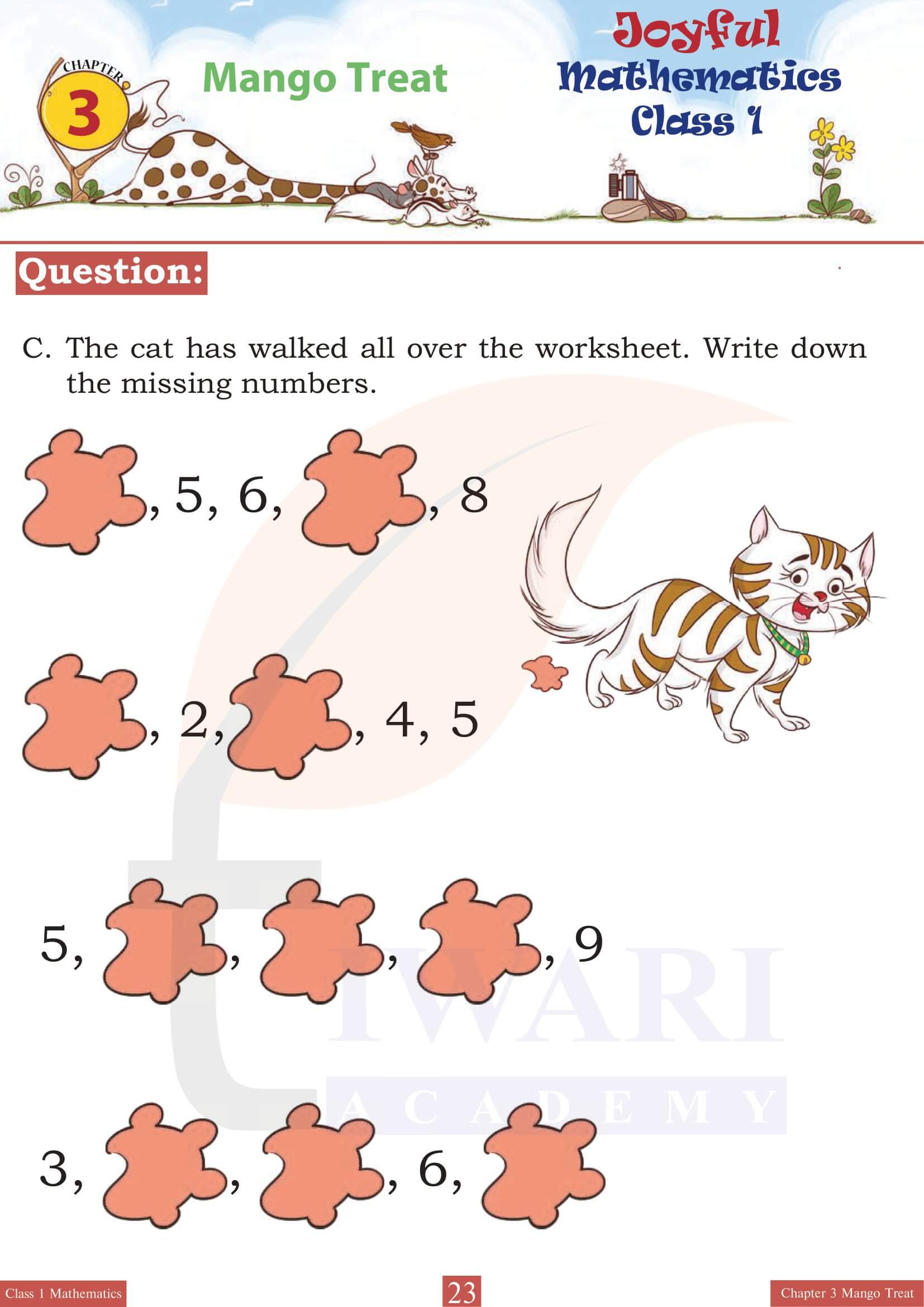 Class 1 Joyful Mathematics Chapter 3 Questions