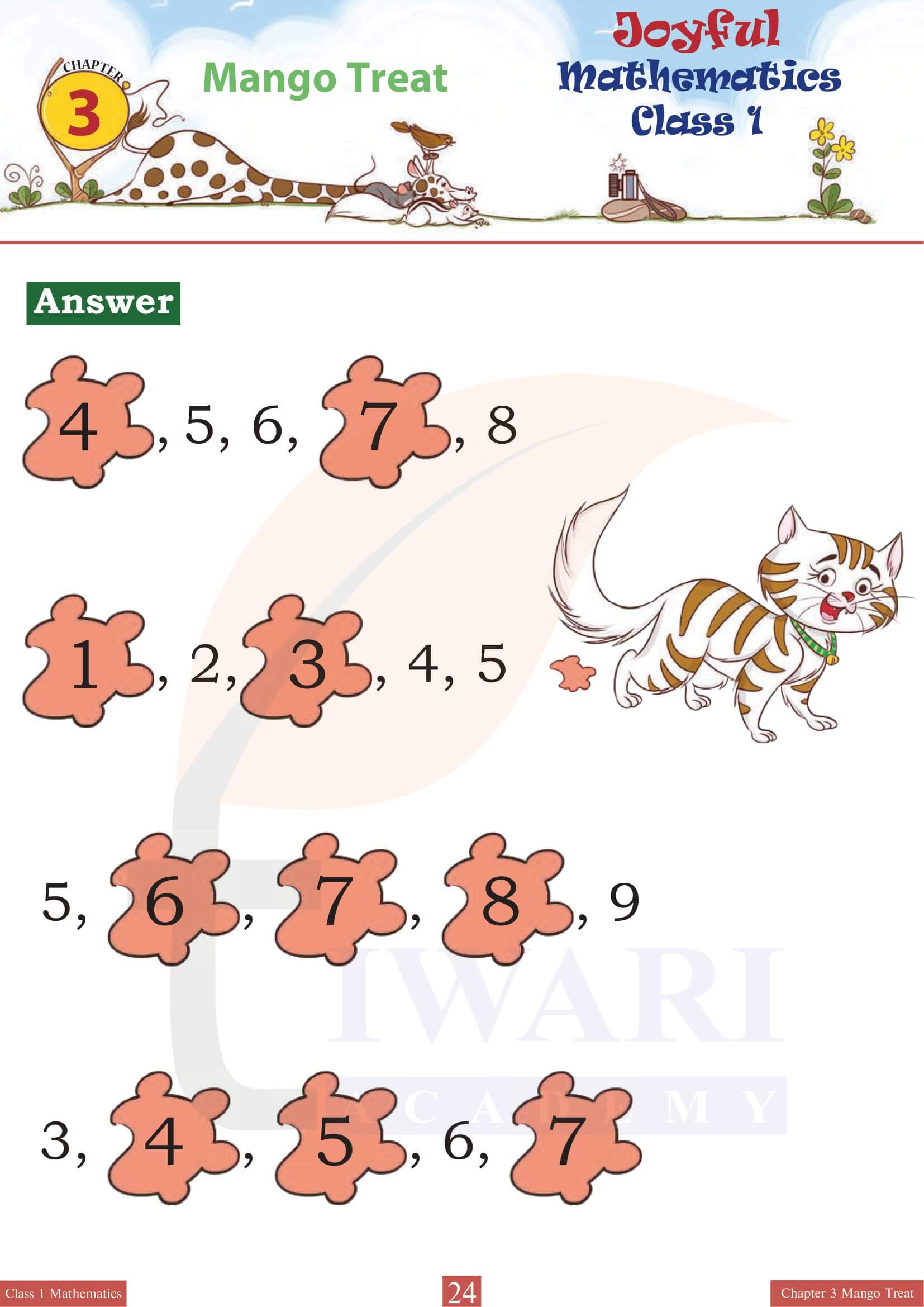 Class 1 Joyful Mathematics Chapter 3 Activity