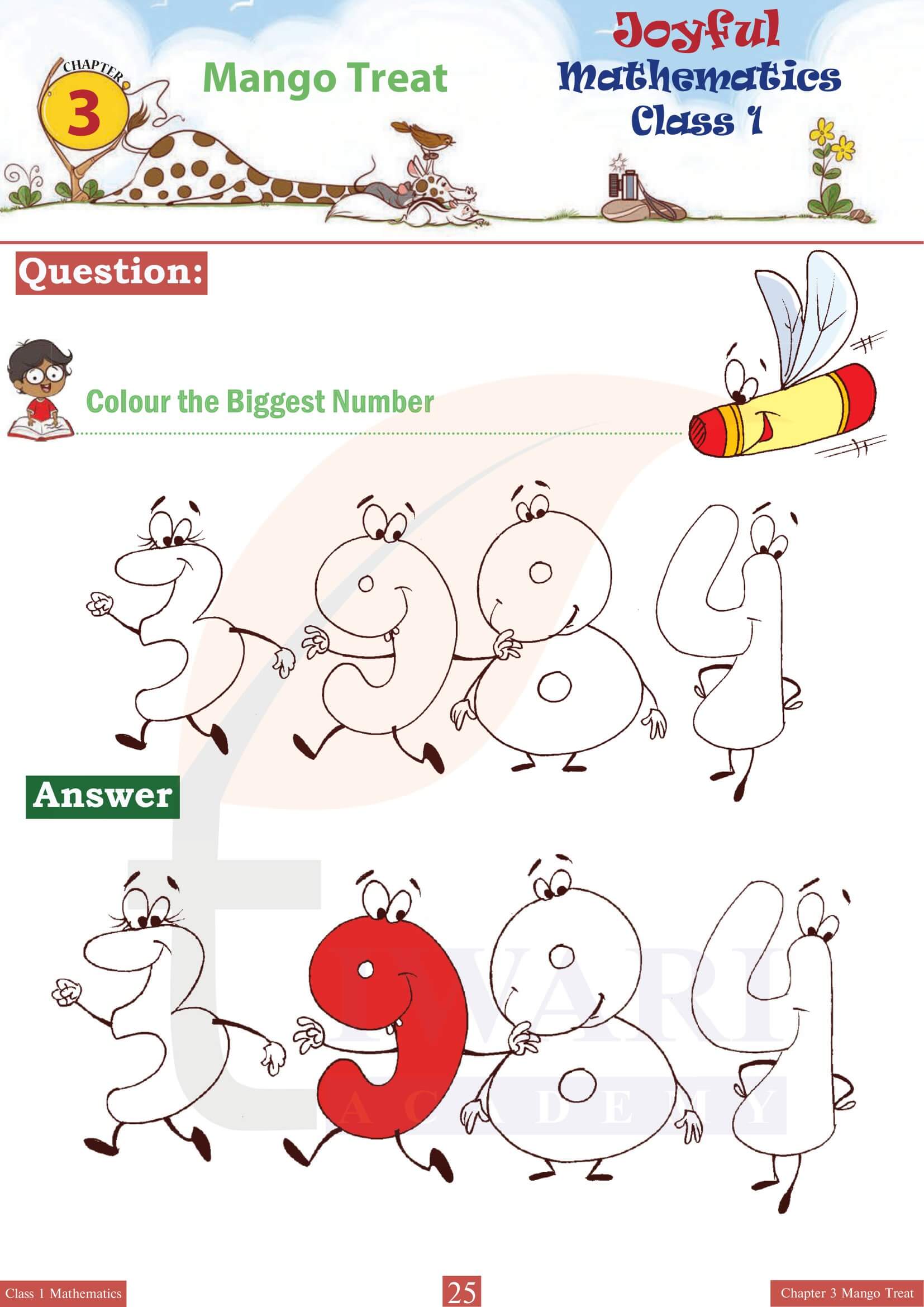 Class 1 Joyful Mathematics Chapter 3 Colouring