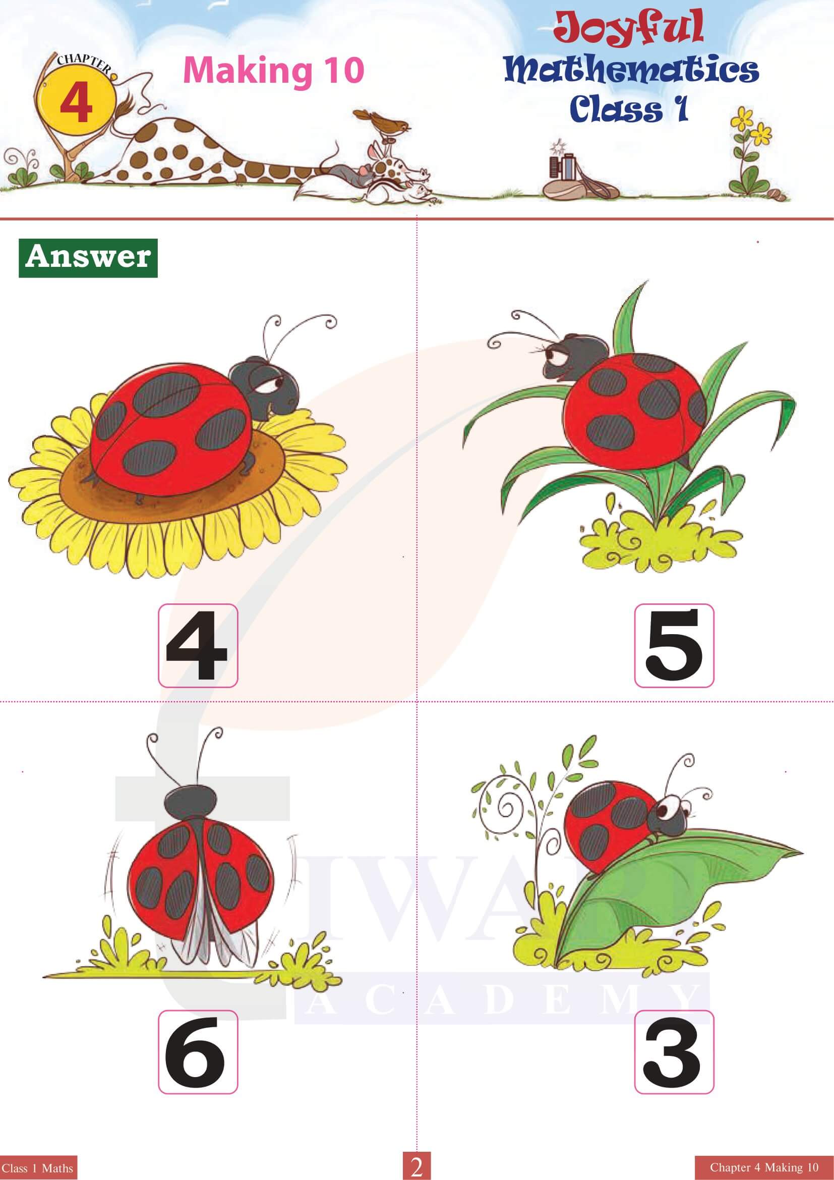 NCERT Class 1 Maths Joyful Chapter 4 Making 10