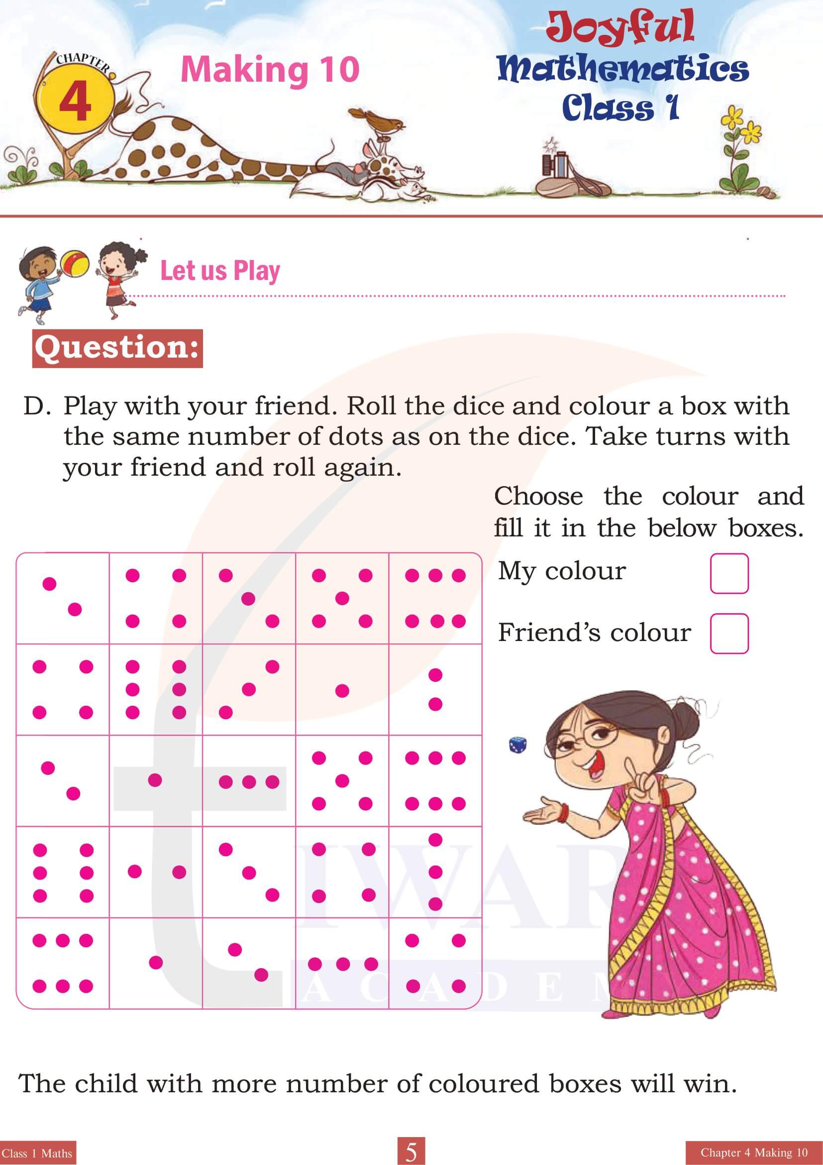 Class 1 Maths Joyful Chapter 4 in English medium