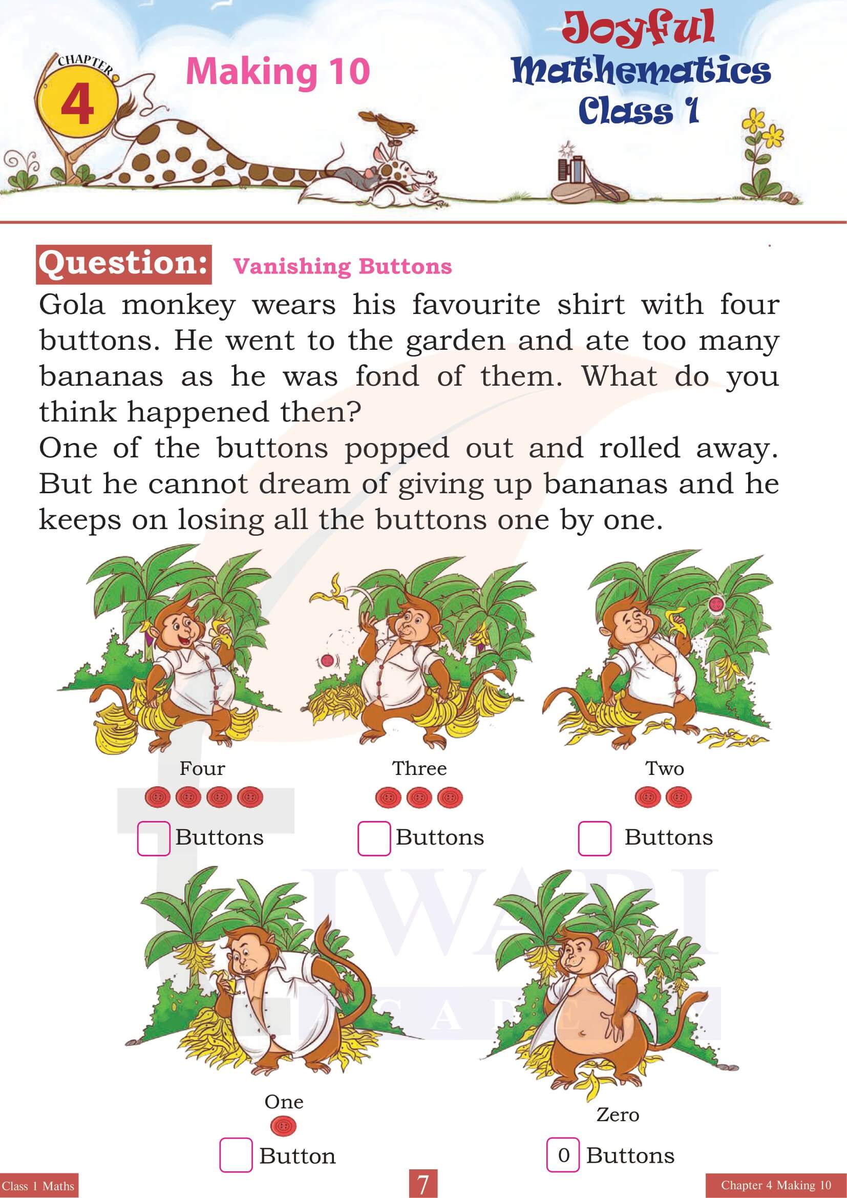 Class 1 Maths Joyful Chapter 4 for NEP 2020