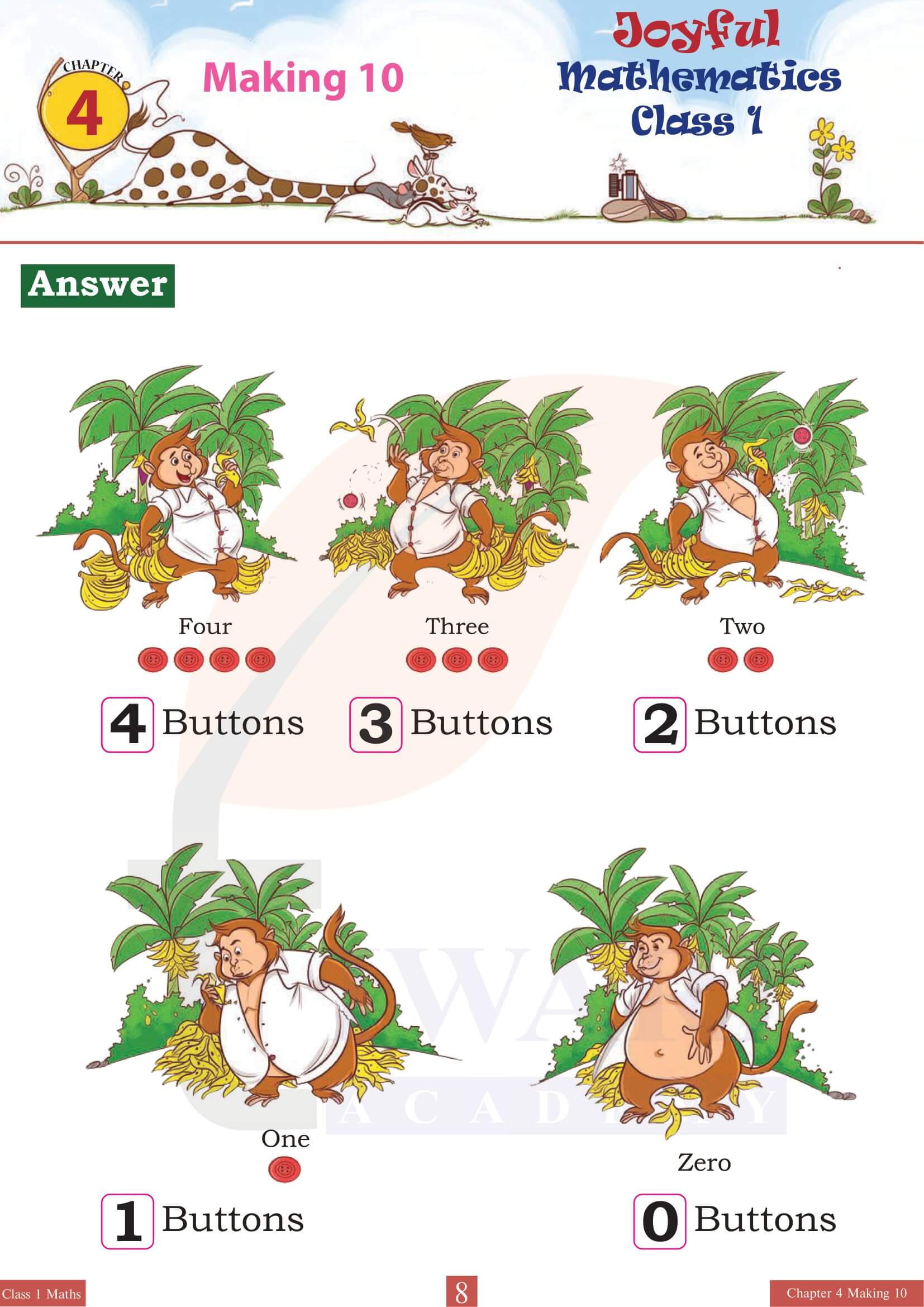 Class 1 Maths Joyful Chapter 4 according to NEP 2020