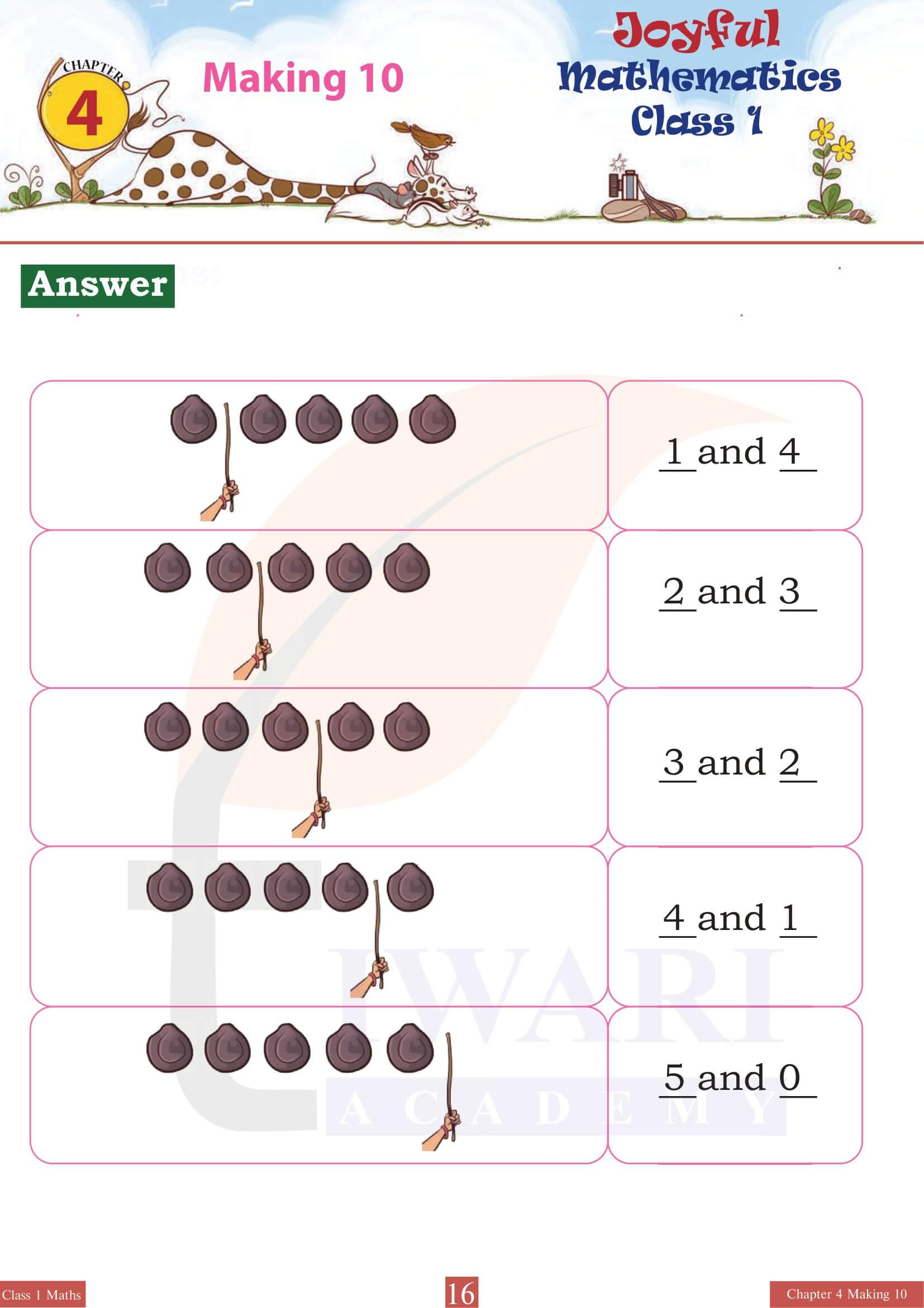 Class 1 Maths Joyful Chapter 4 Practice questions