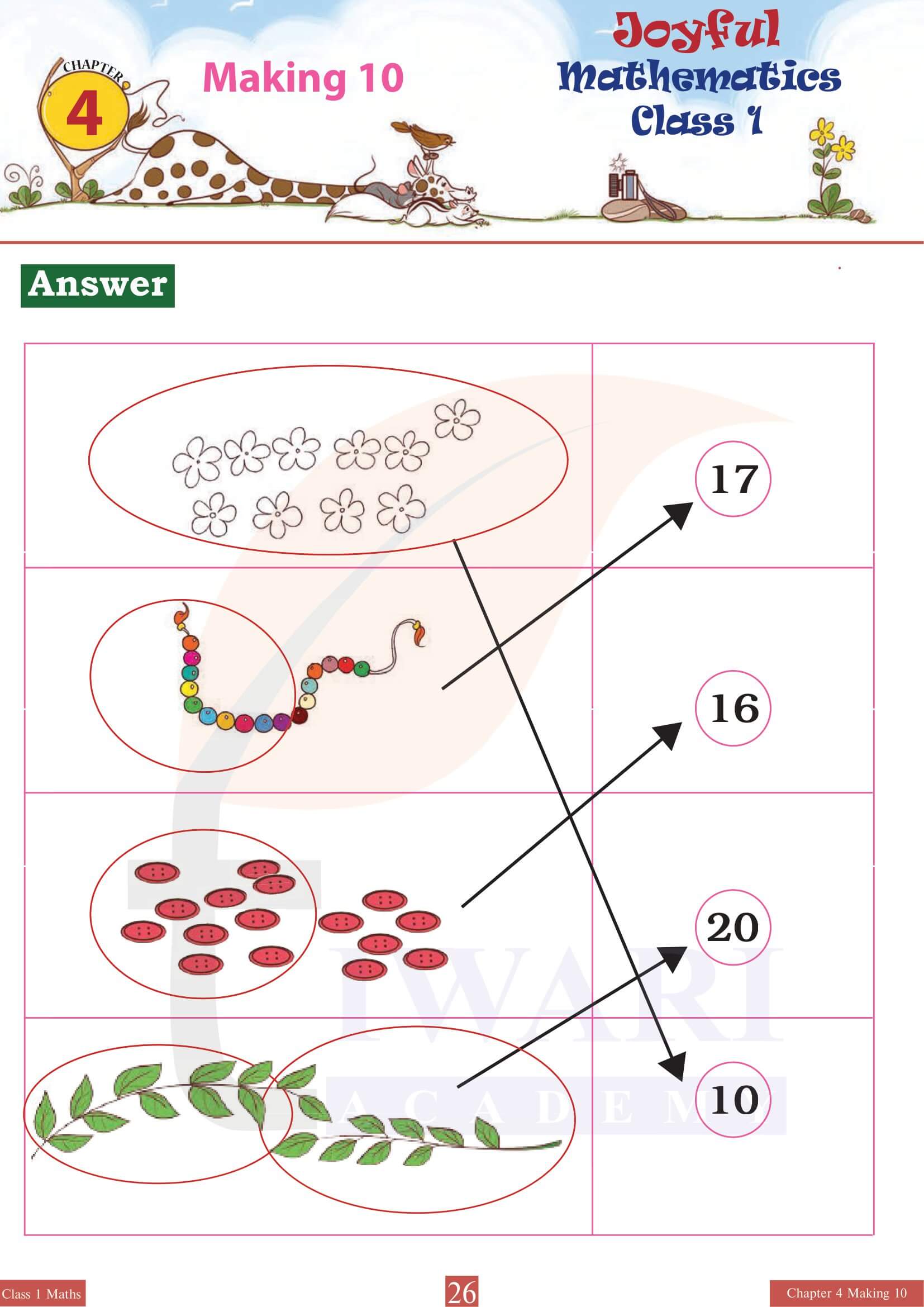 Class 1 Joyful Maths Chapter 4 all questions