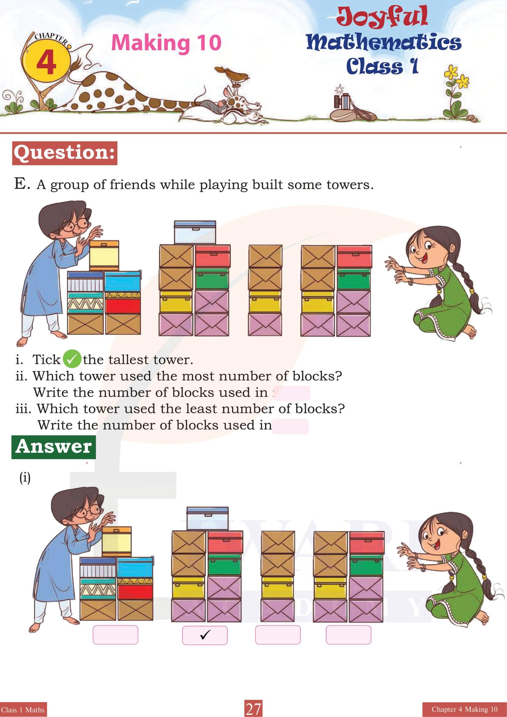 Class 1 Joyful Maths Chapter 4 images