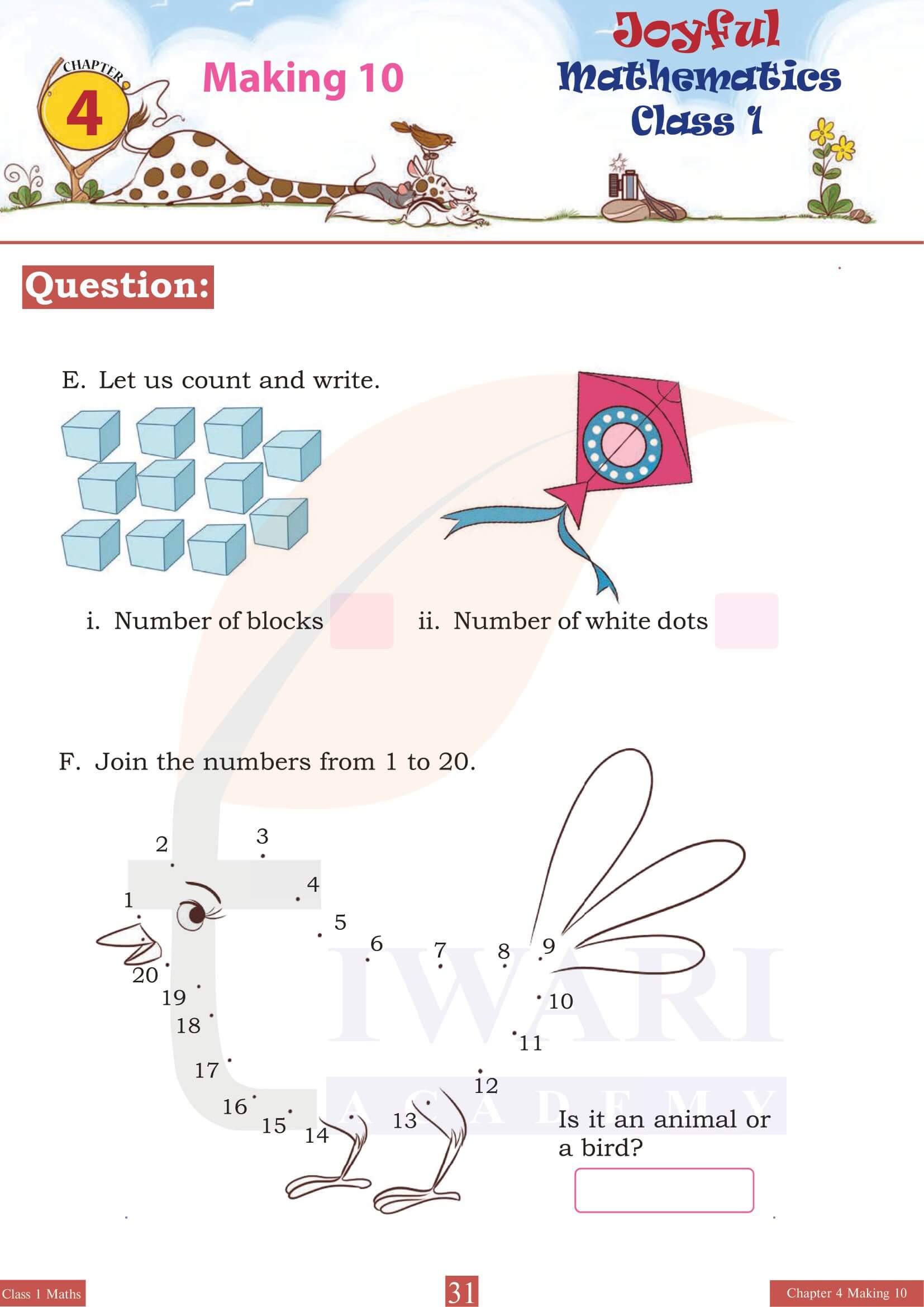 Class 1 Joyful Maths Chapter 4 Answers in English