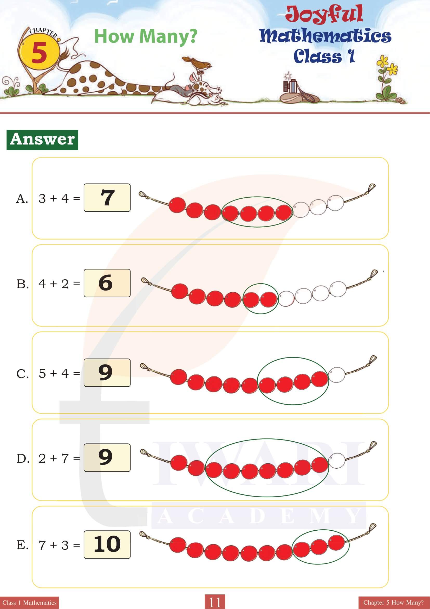 Class 1 Joyful Maths Chapter 5