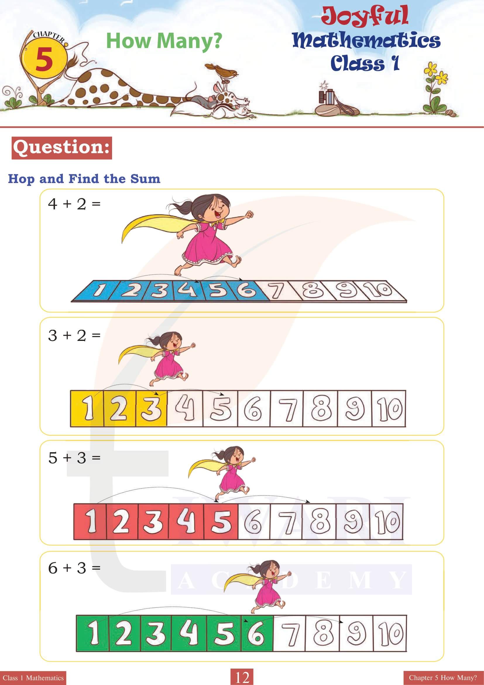 Class 1 Joyful Maths Chapter 5 in English Medium