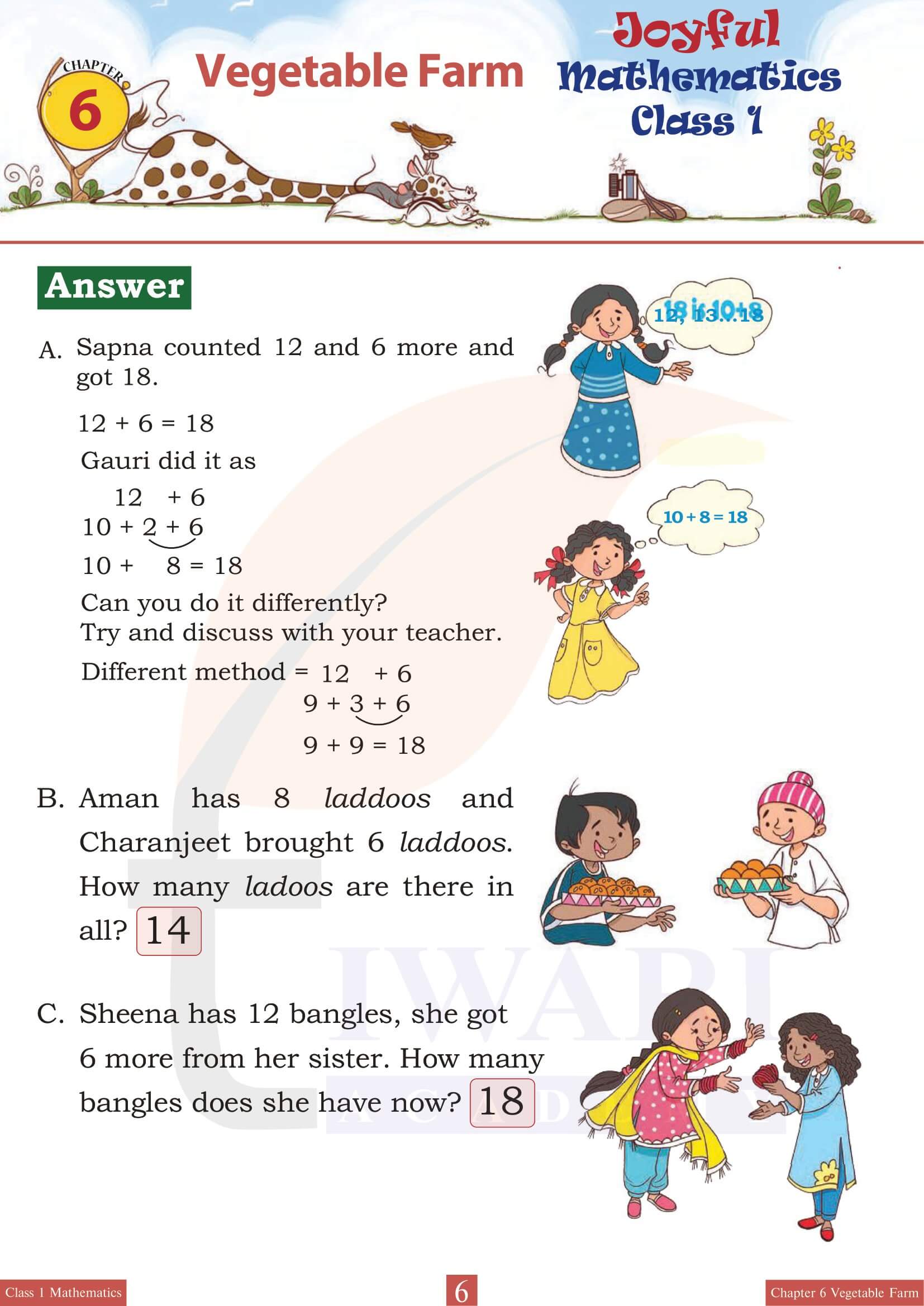 Class 1 Maths Joyful Chapter 6 Guide