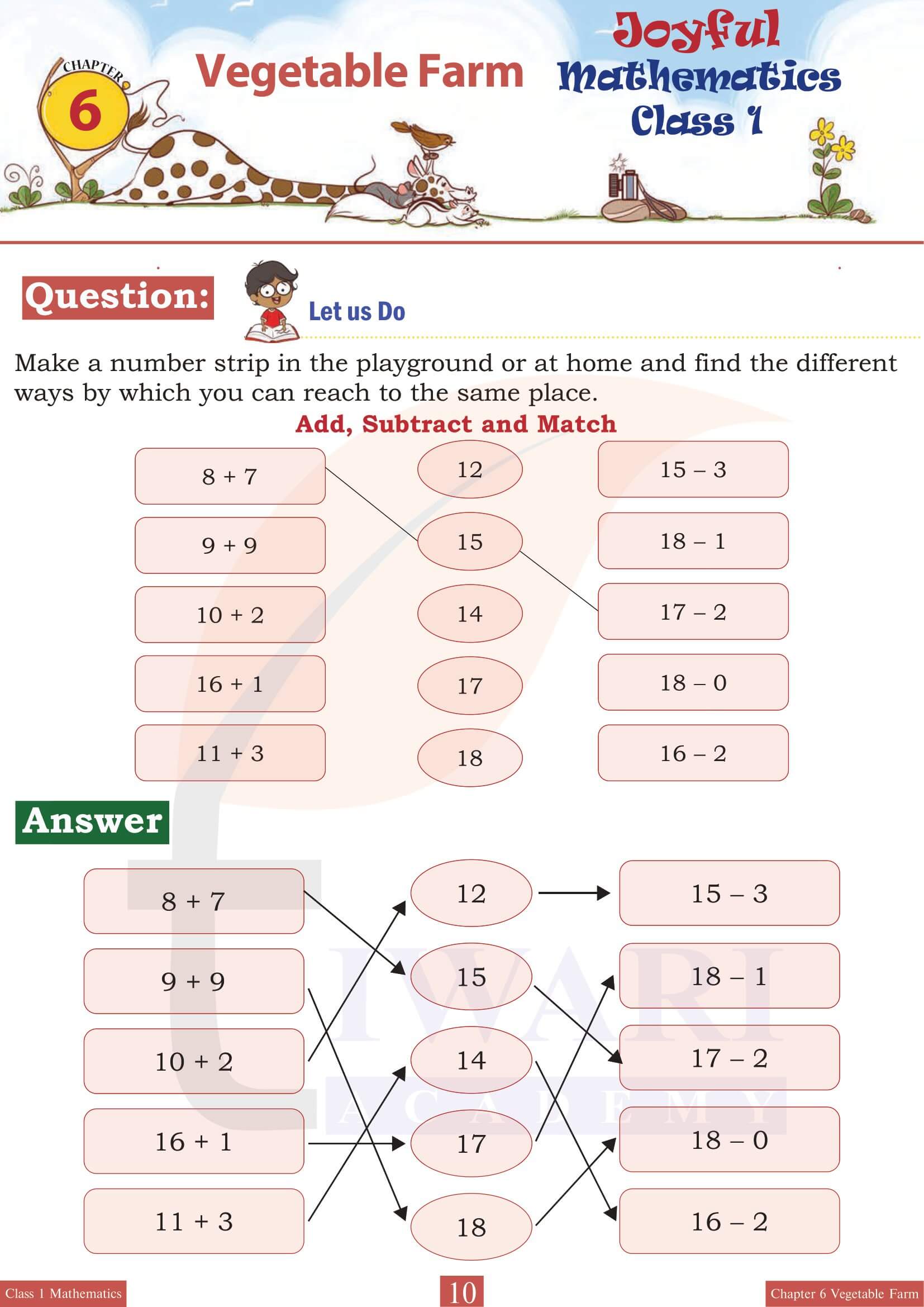 Class 1 Maths Joyful Chapter 6 Guide in English