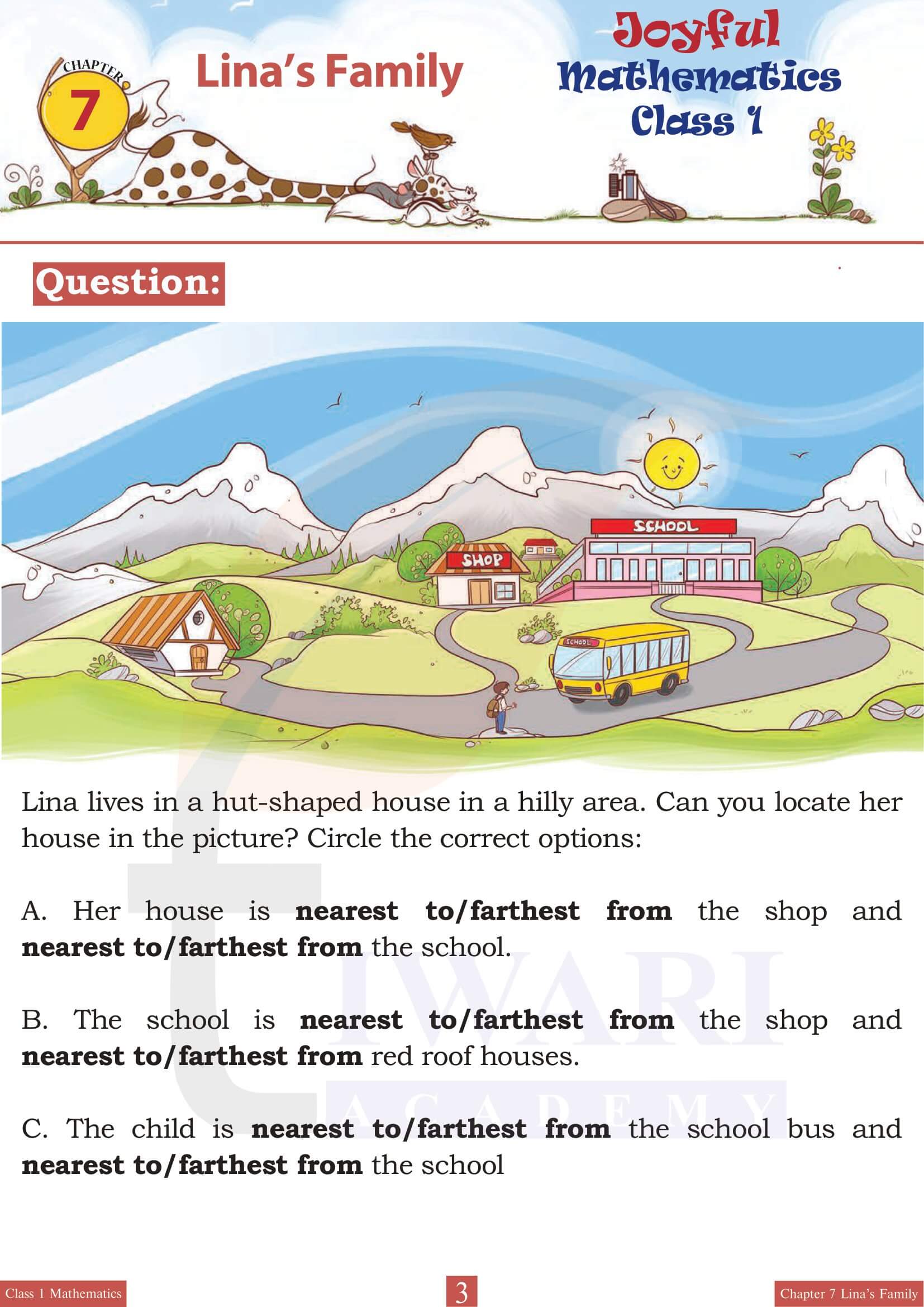 Class 1 Maths Joyful Chapter 7 Lina’s Family