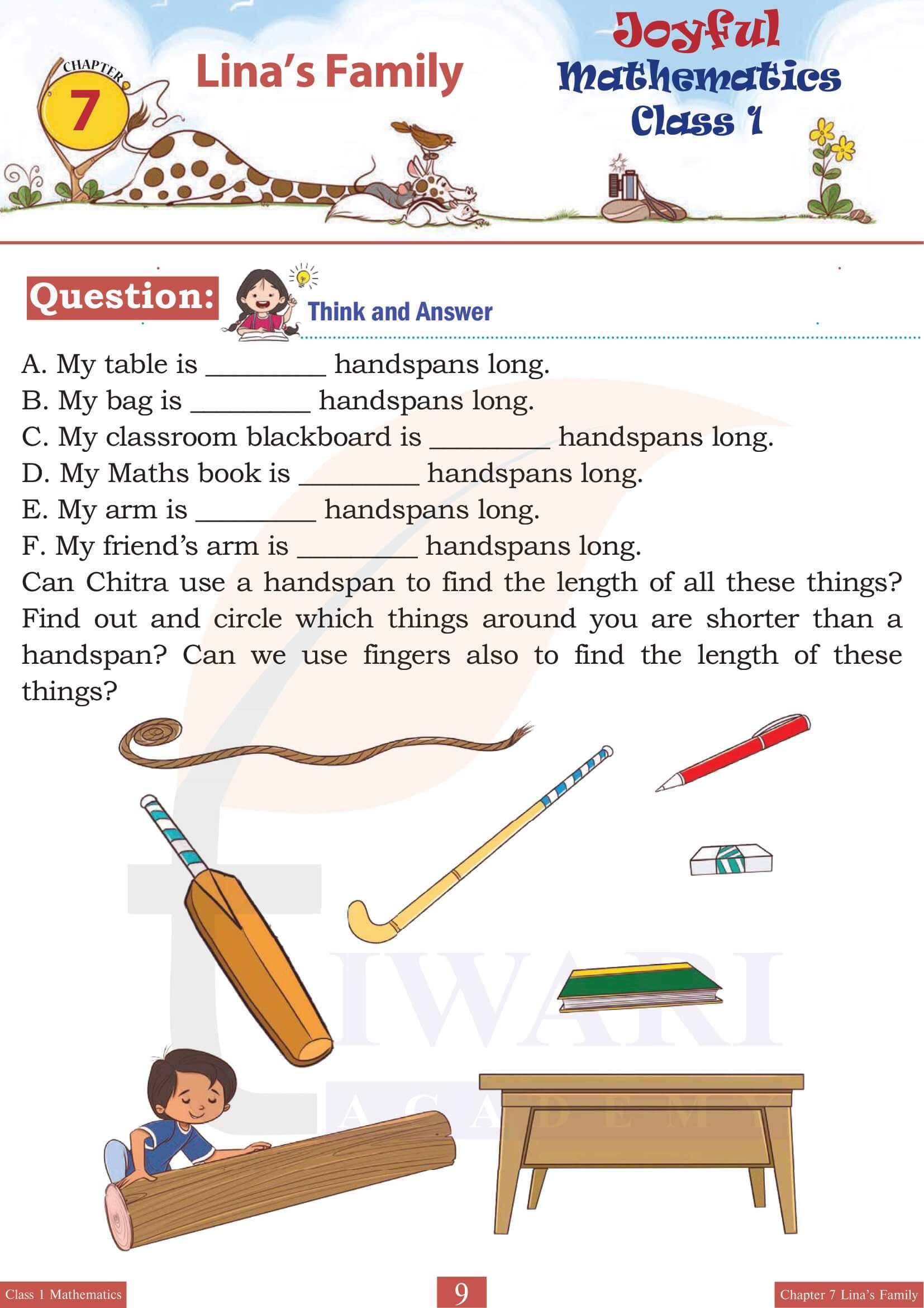 Class 1 Maths Joyful Chapter 7 all exercises