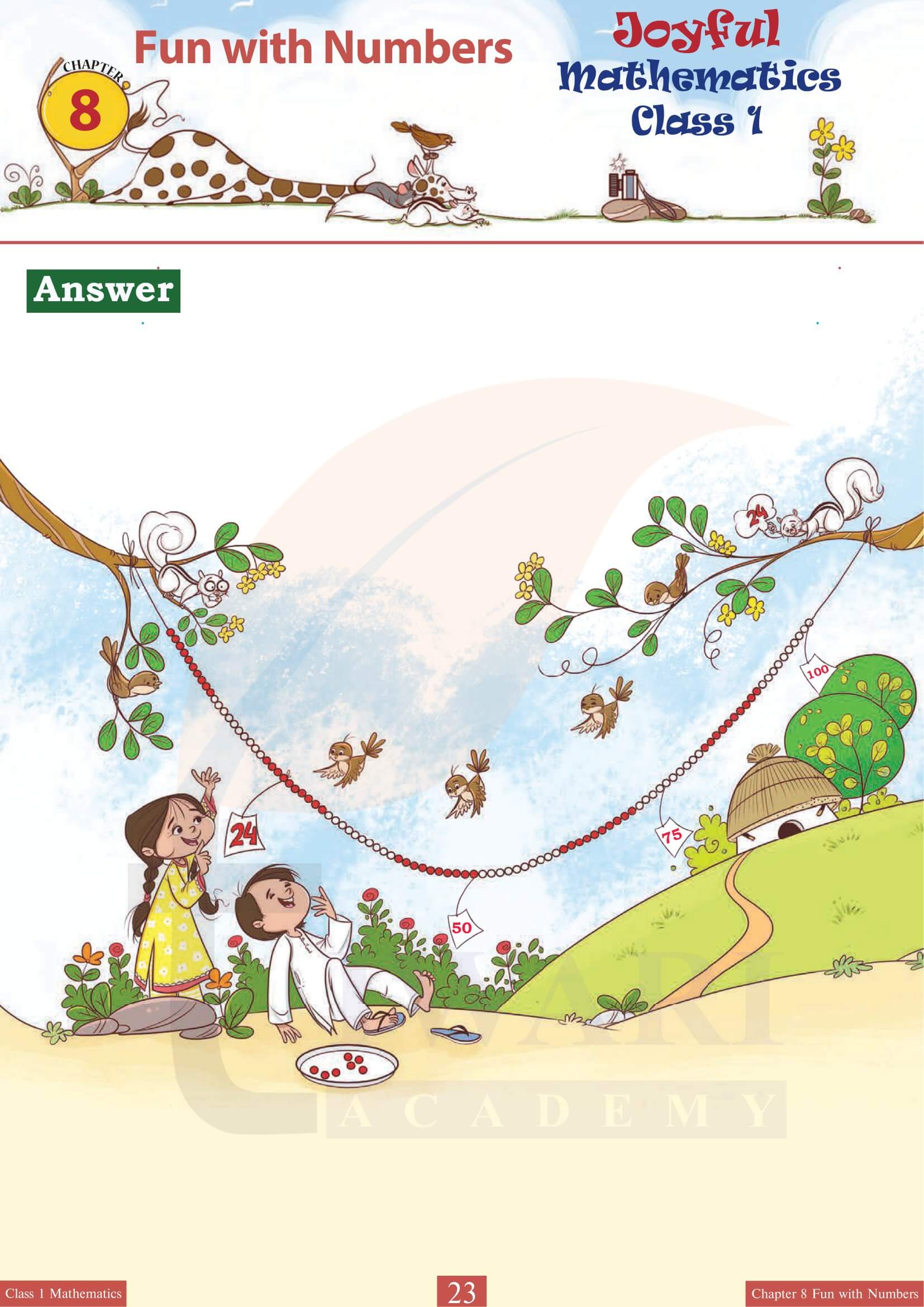 Class 1 Joyful Maths Chapter 8 Answers in English