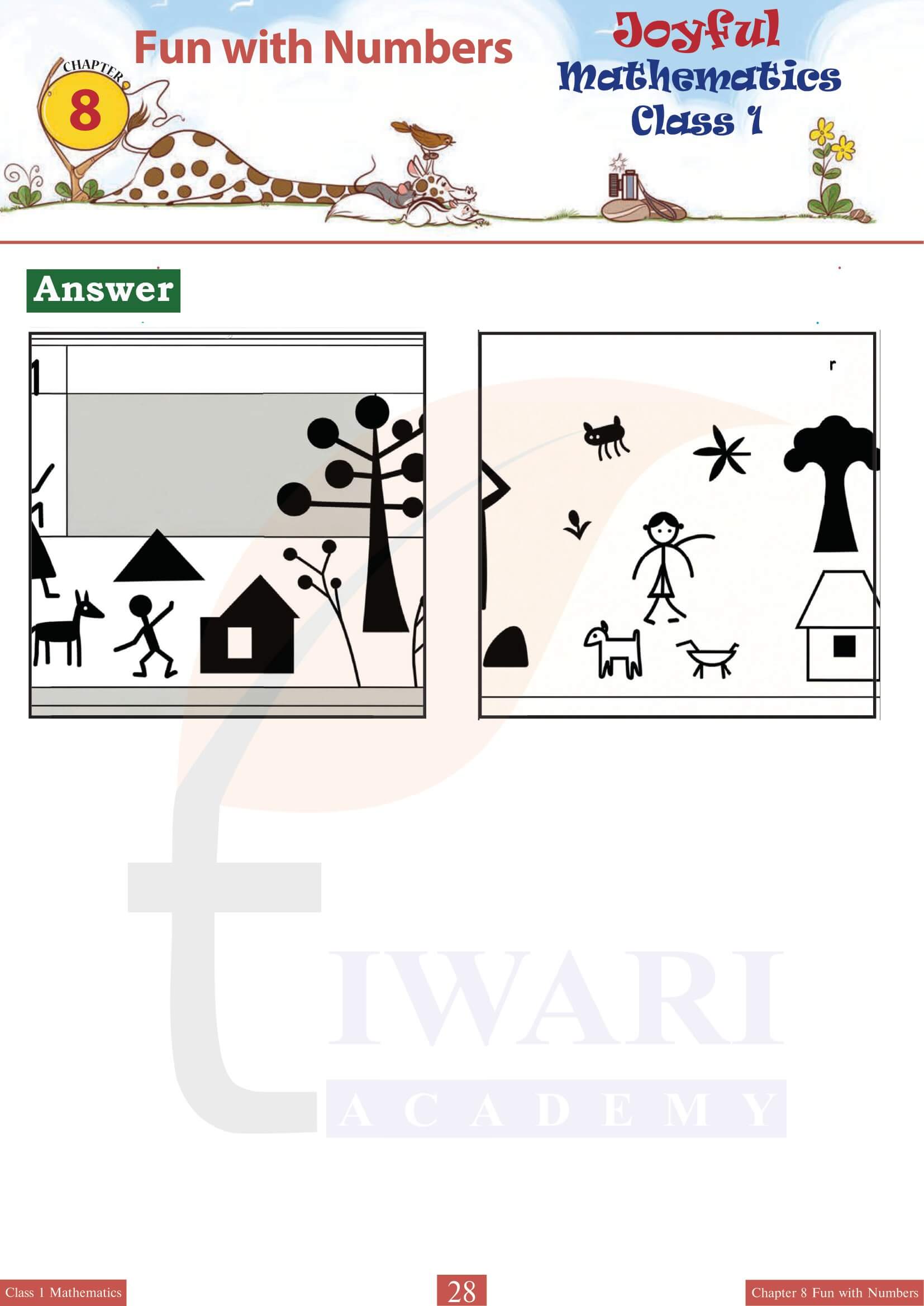 Class 1 Joyful Maths Chapter 8 Free guide