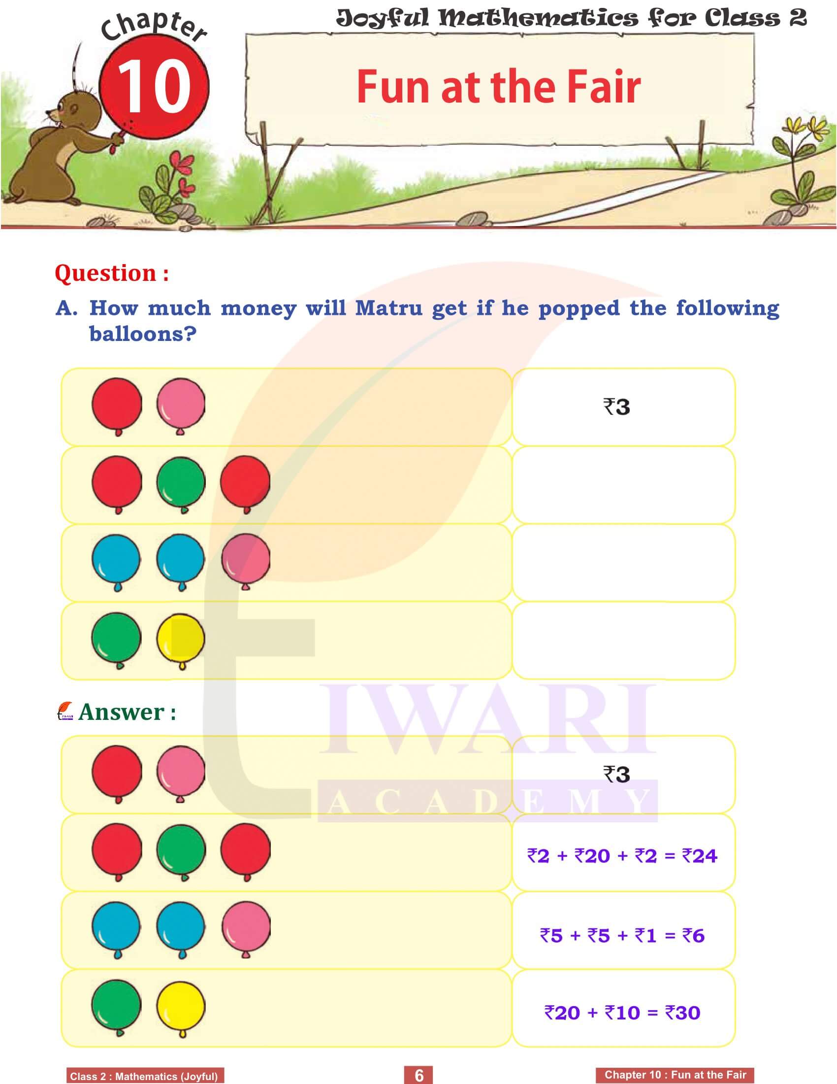 NCERT Solutions for Class 2 Joyful Maths Chapter 10 English Medium