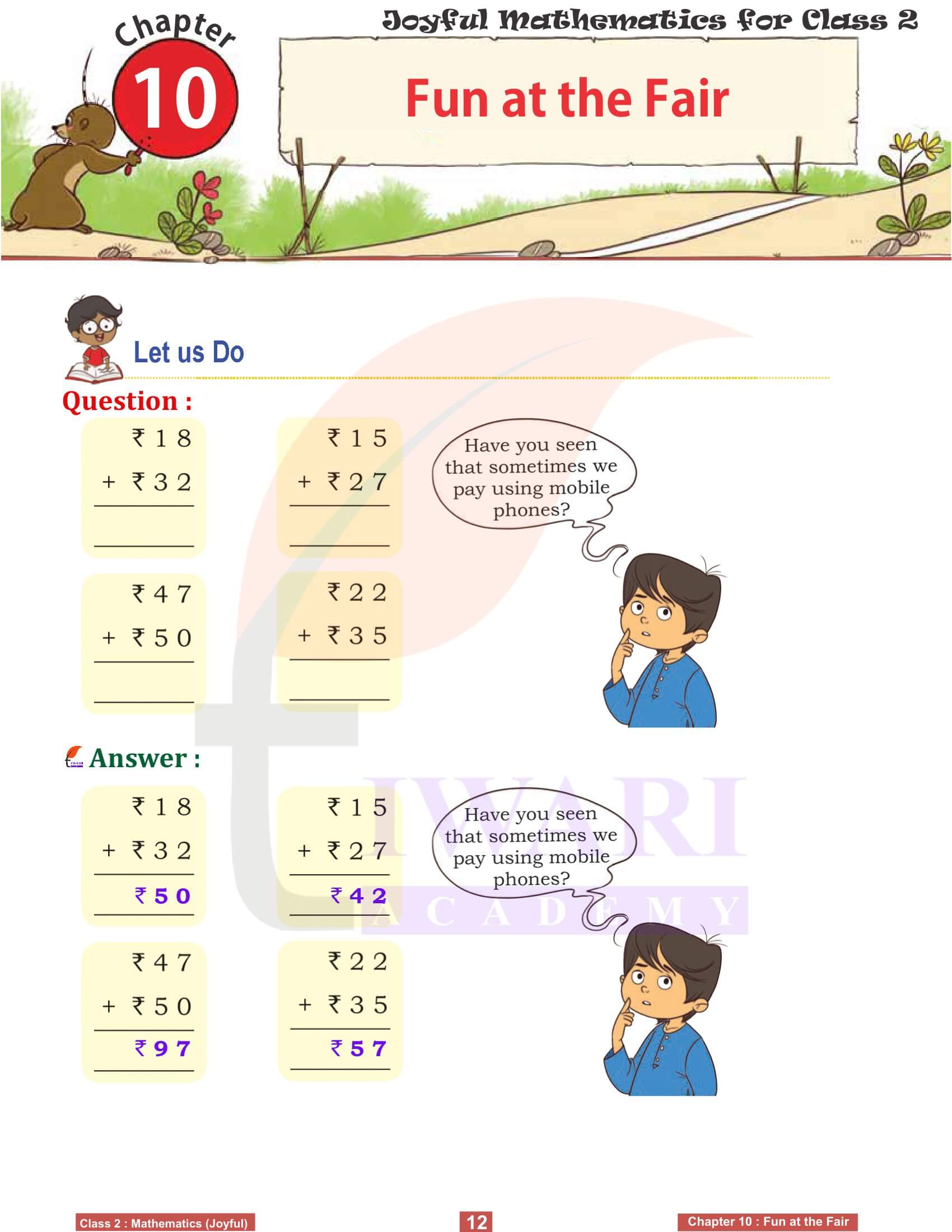 Class 2 Joyful Maths Chapter 10 Worksheet