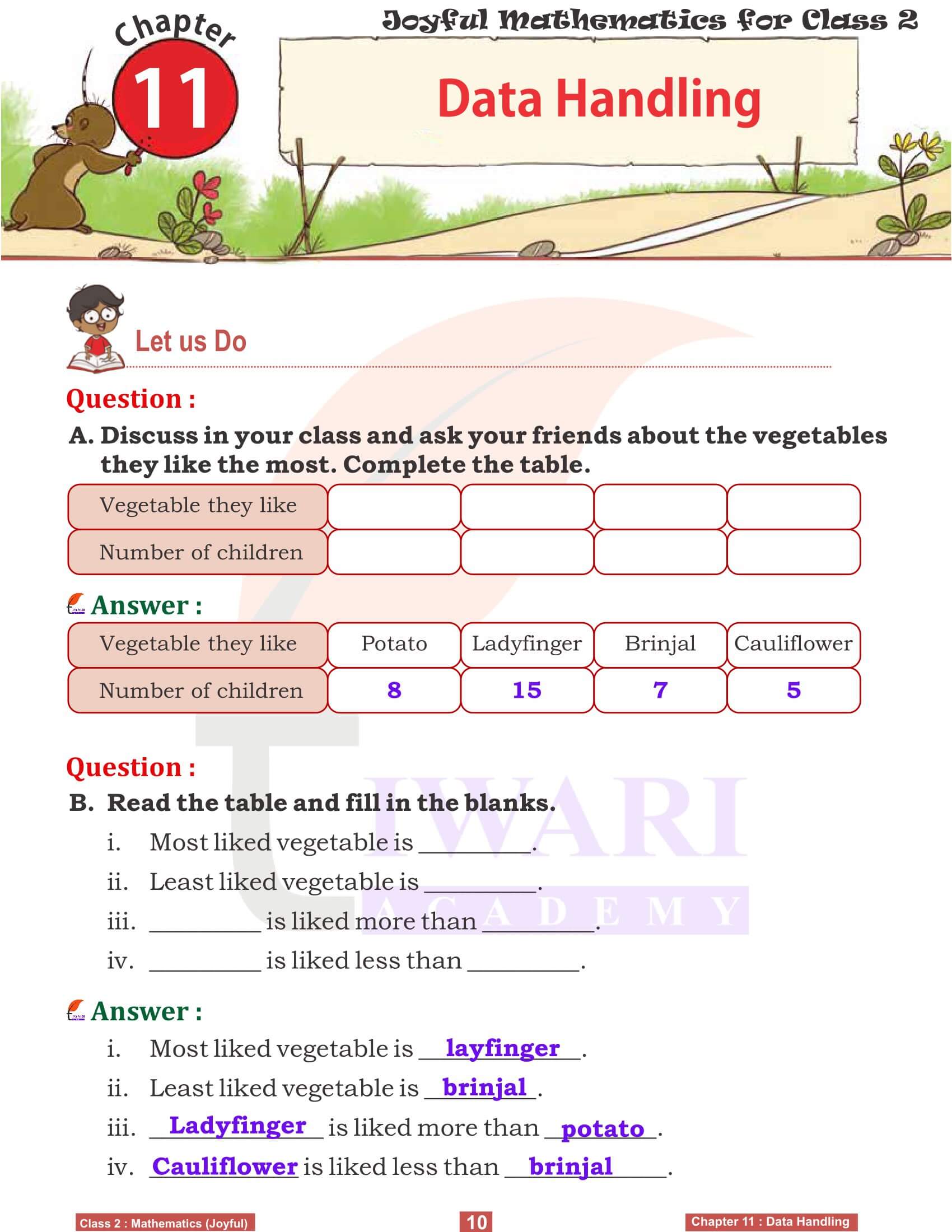 Class 2 Joyful Maths Chapter 11 Solutions