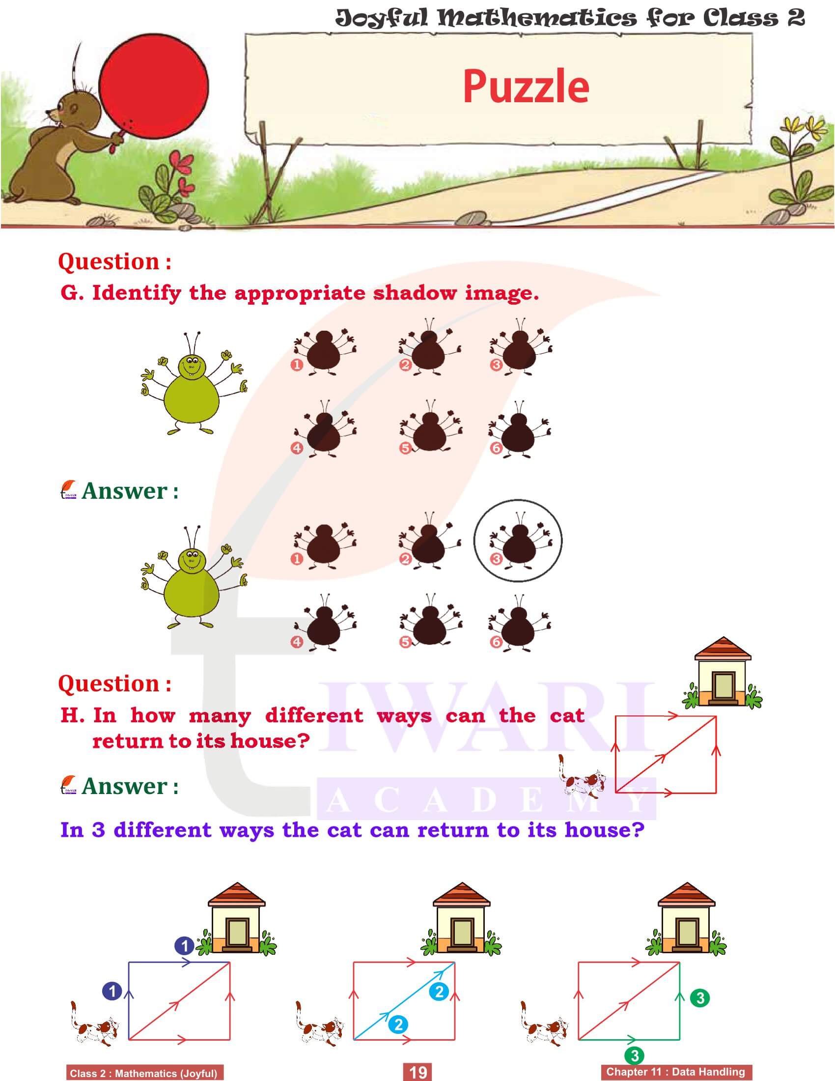 Class 2 Maths Chapter 11 Exercises Answers