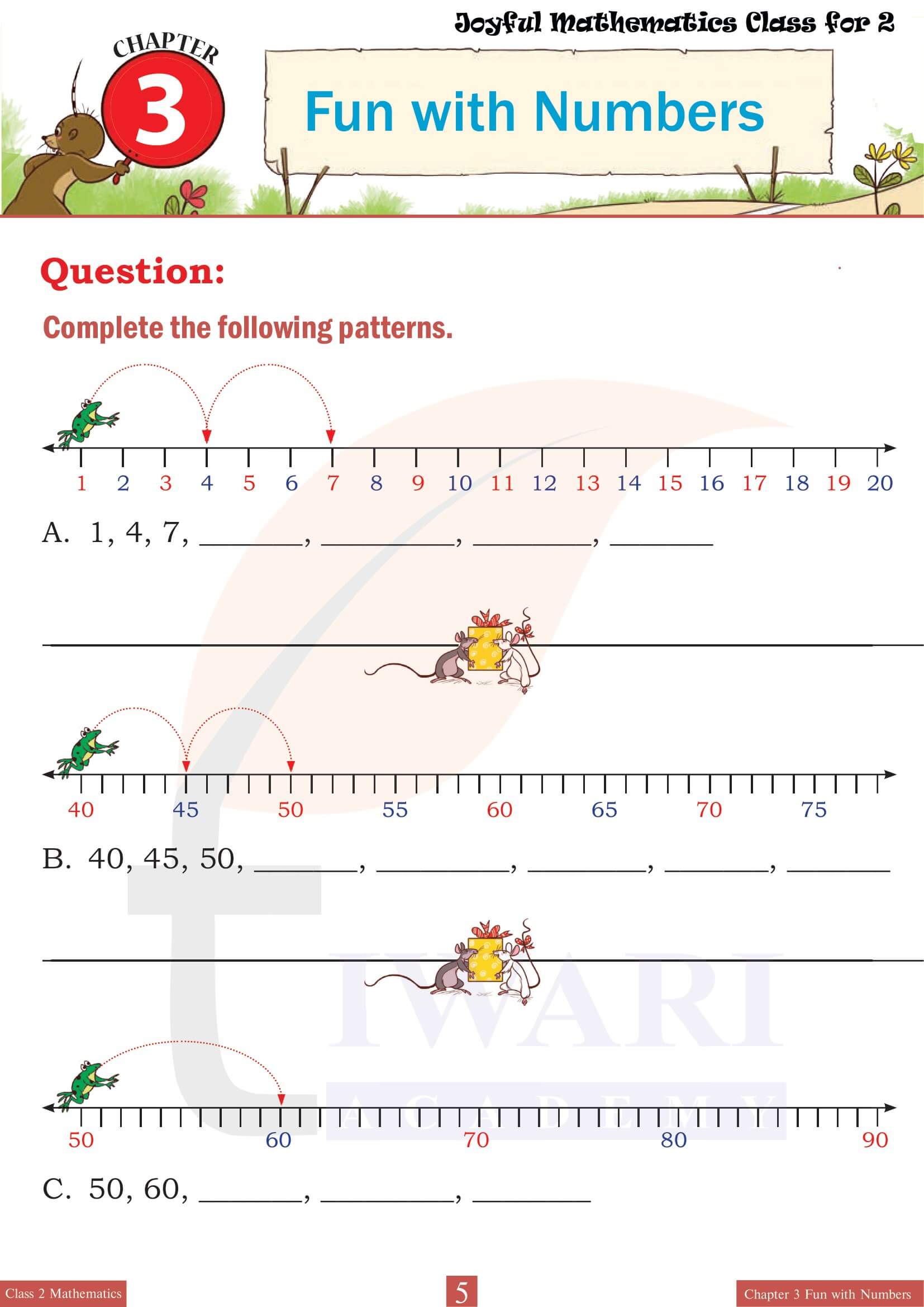 NCERT Solutions for Class 2 Joyful Maths Chapter 3 Question Answers