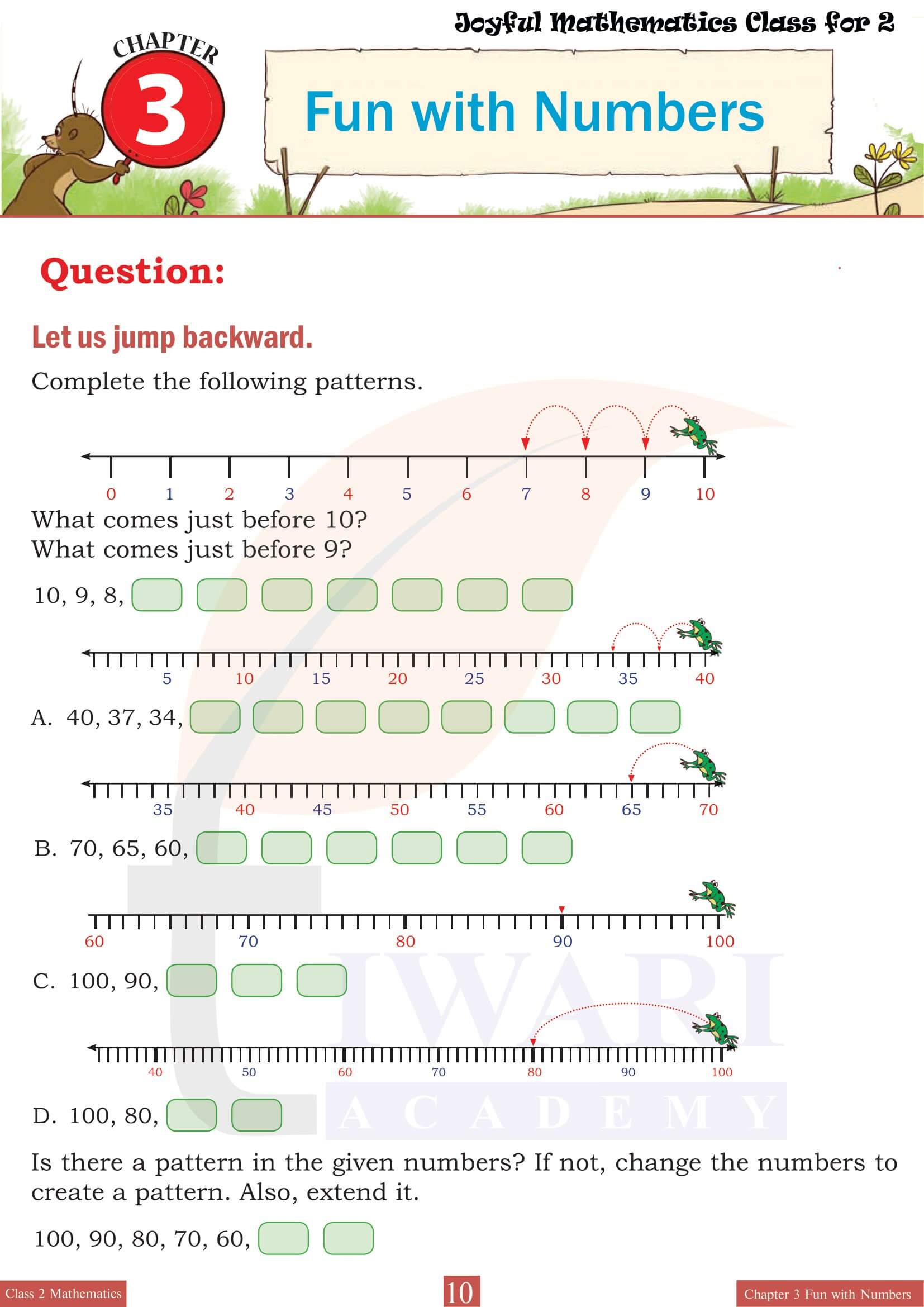 Class 2 Joyful Maths Chapter 3 NCERT Solutions