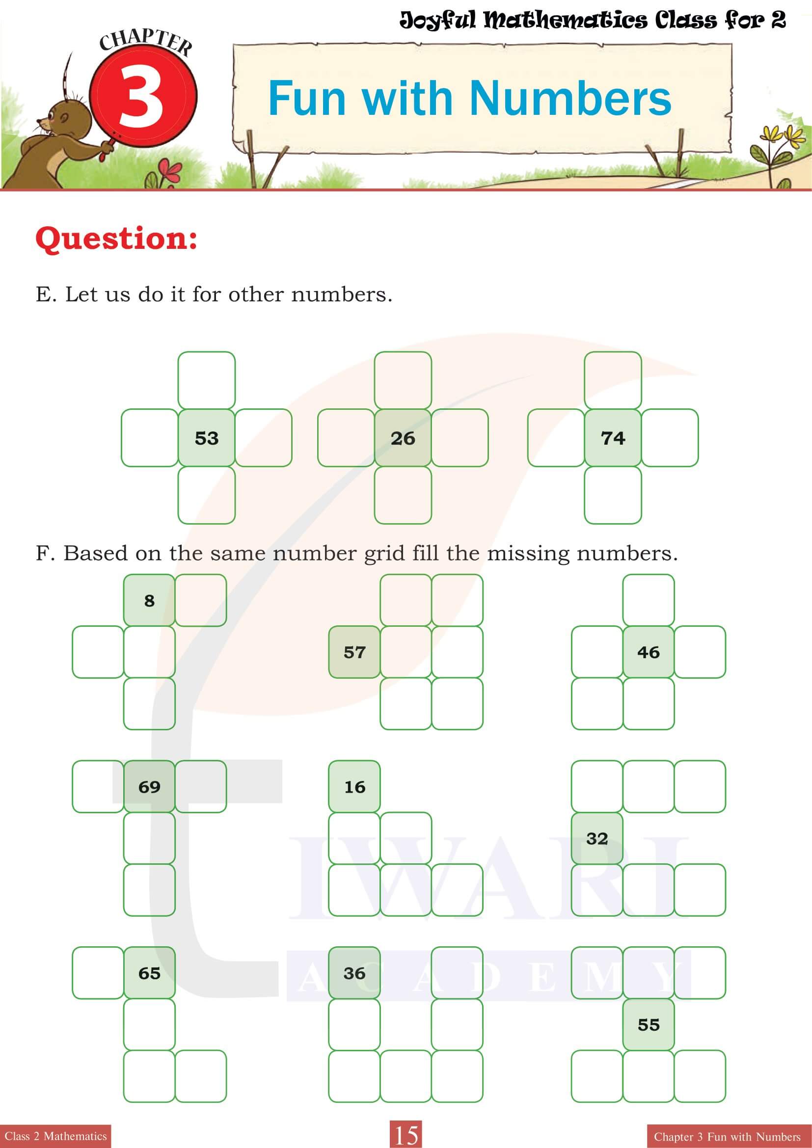 Class 2 Joyful Maths Chapter 3 Worksheets