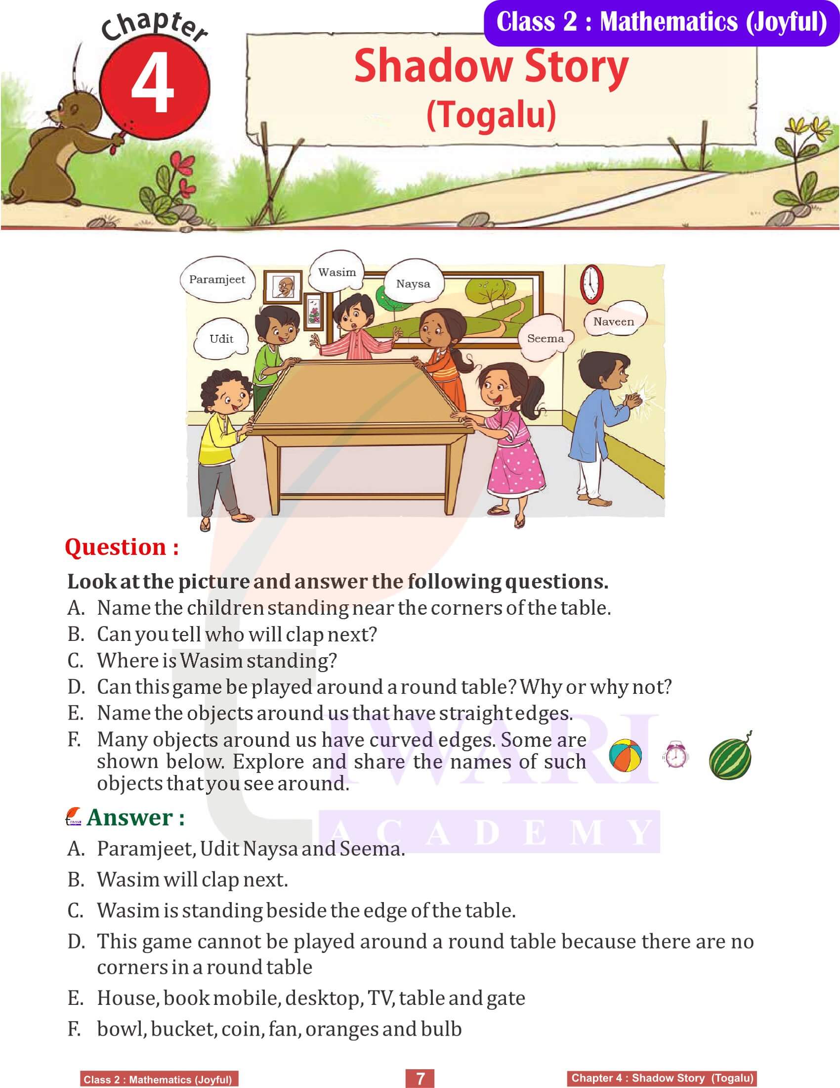 NCERT Solutions for Class 2 Joyful Maths Chapter 4